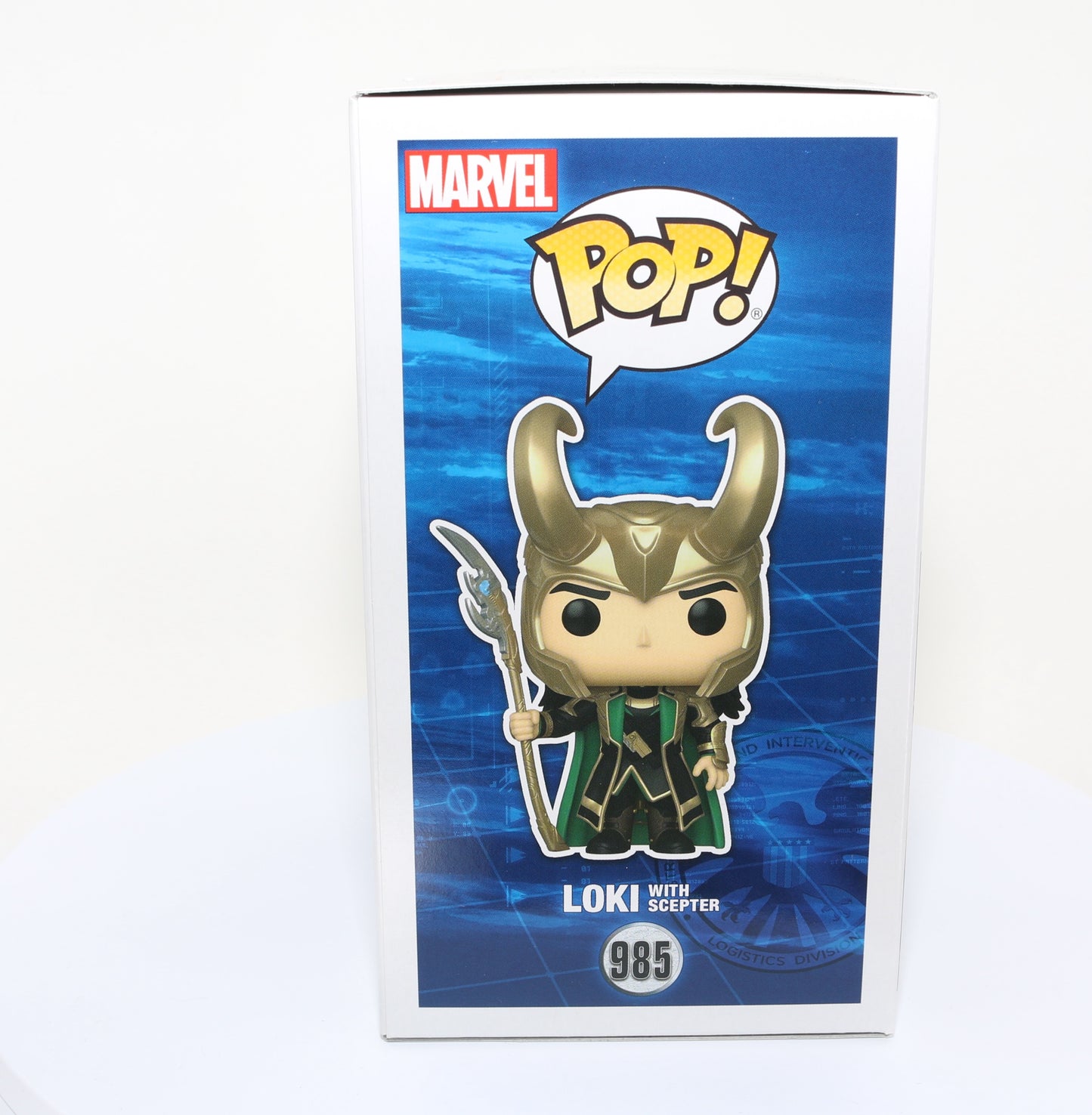
                  
                    Tom Hiddleston as Loki with Scepter in Avengers EE Glow in the Dark Exclusive (SWAU) Signed Funko POP! #985
                  
                