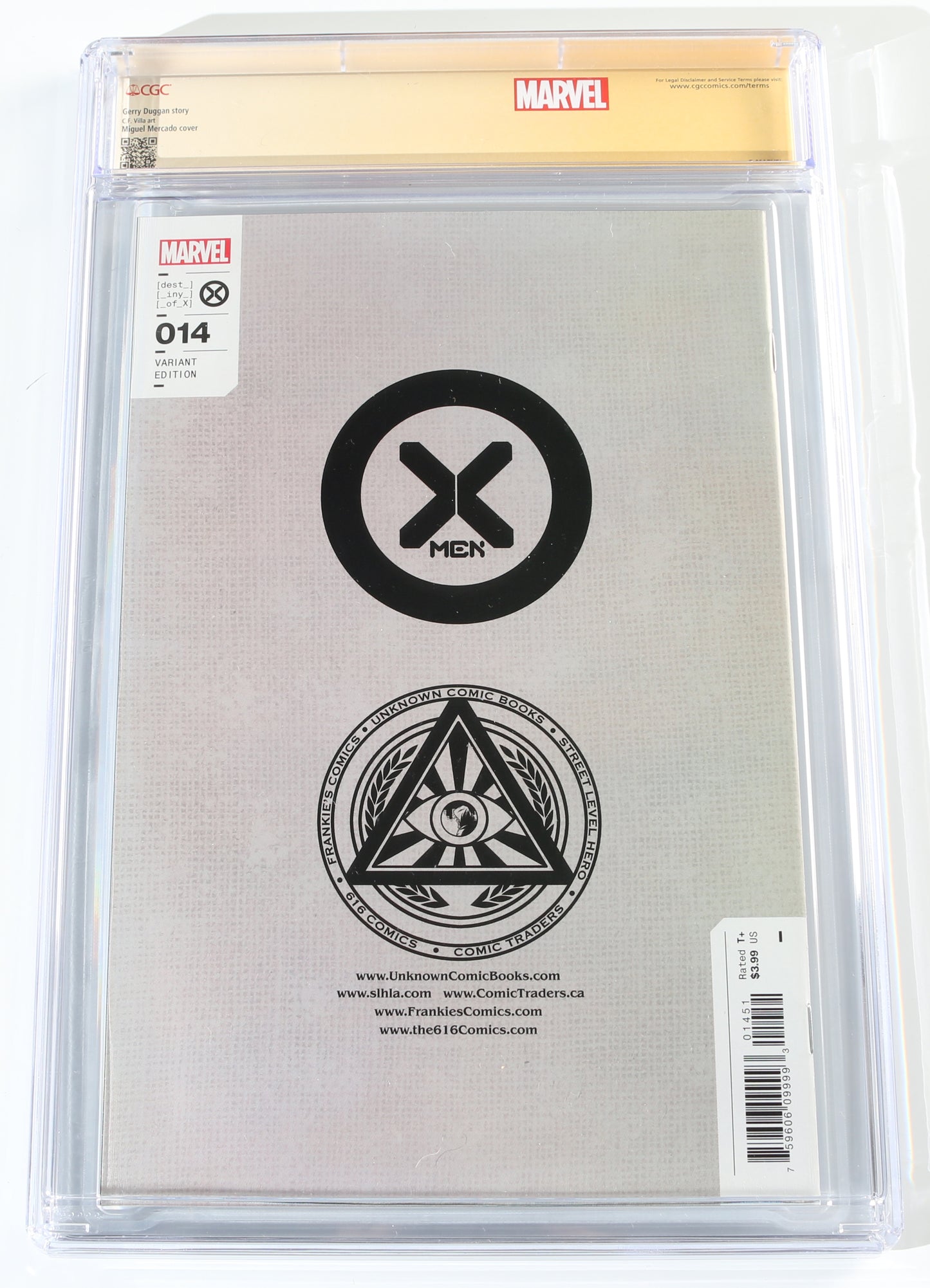 
                  
                    X-Men #14 Mercado 'Virgin' Variant - Signed by Dafne Keen as X-23 Wolverine (CGC Signature Series 9.8) 2022
                  
                