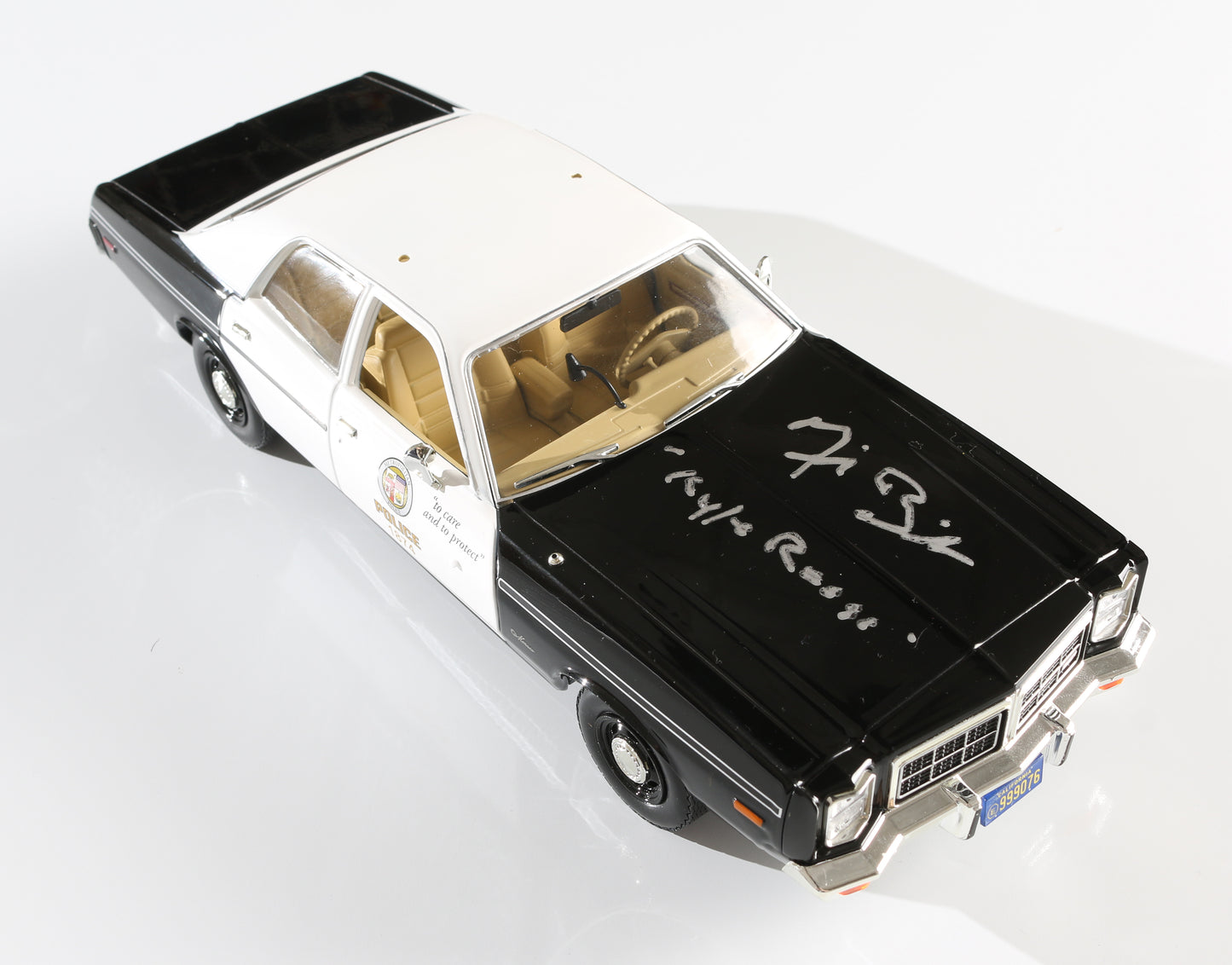 
                  
                    Michael Biehn as Kyle Reese in Terminator Signed Greenlight Artisan 1:18 Scale Model Police Car with Character Name
                  
                