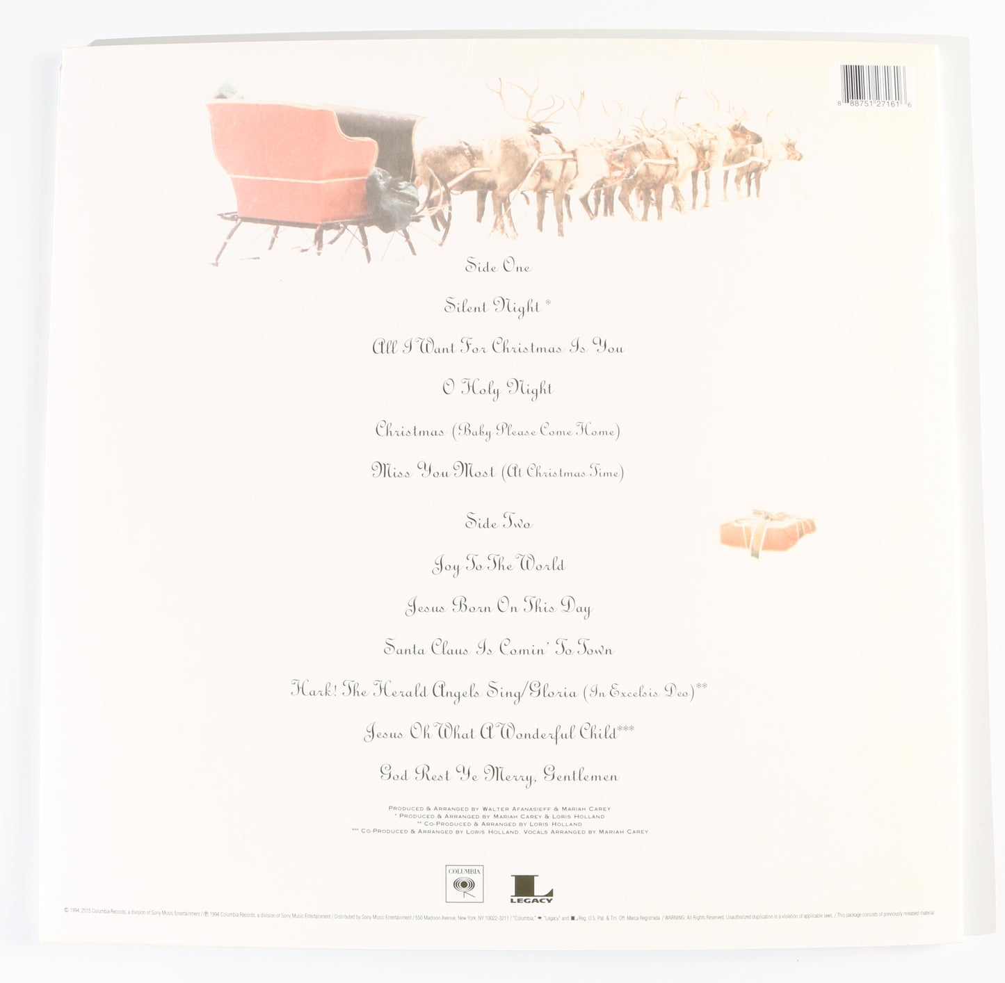 
                  
                    Mariah Carey: Merry Christmas LP 12" Vinyl Record Signed by Mariah Carey
                  
                