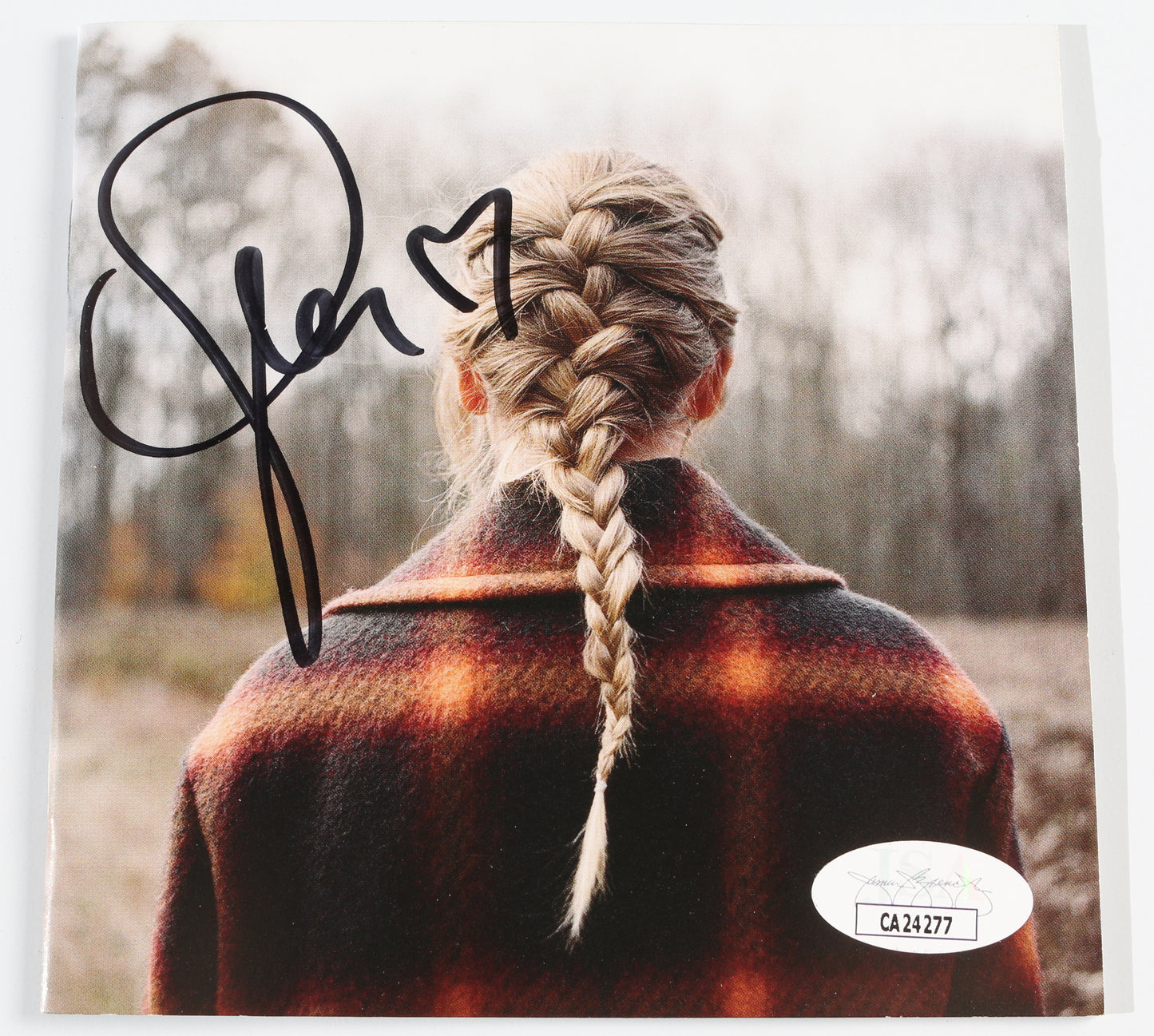 
                  
                    Evermore (JSA) CD Album Insert Signed by Taylor Swift
                  
                