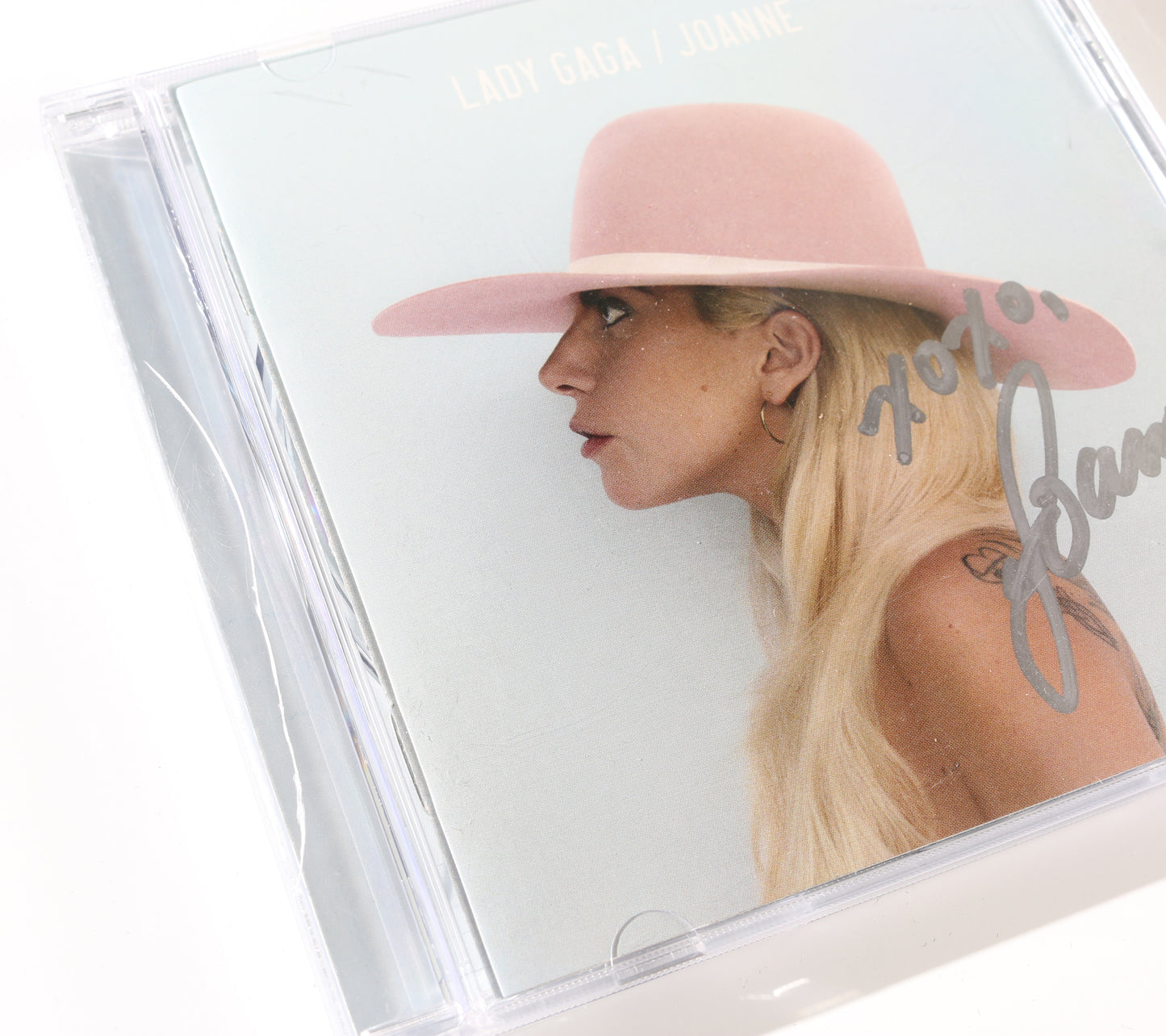 
                  
                    Lady Gaga: Joanne CD Album Cover (JSA) Signed by Lady Gaga
                  
                