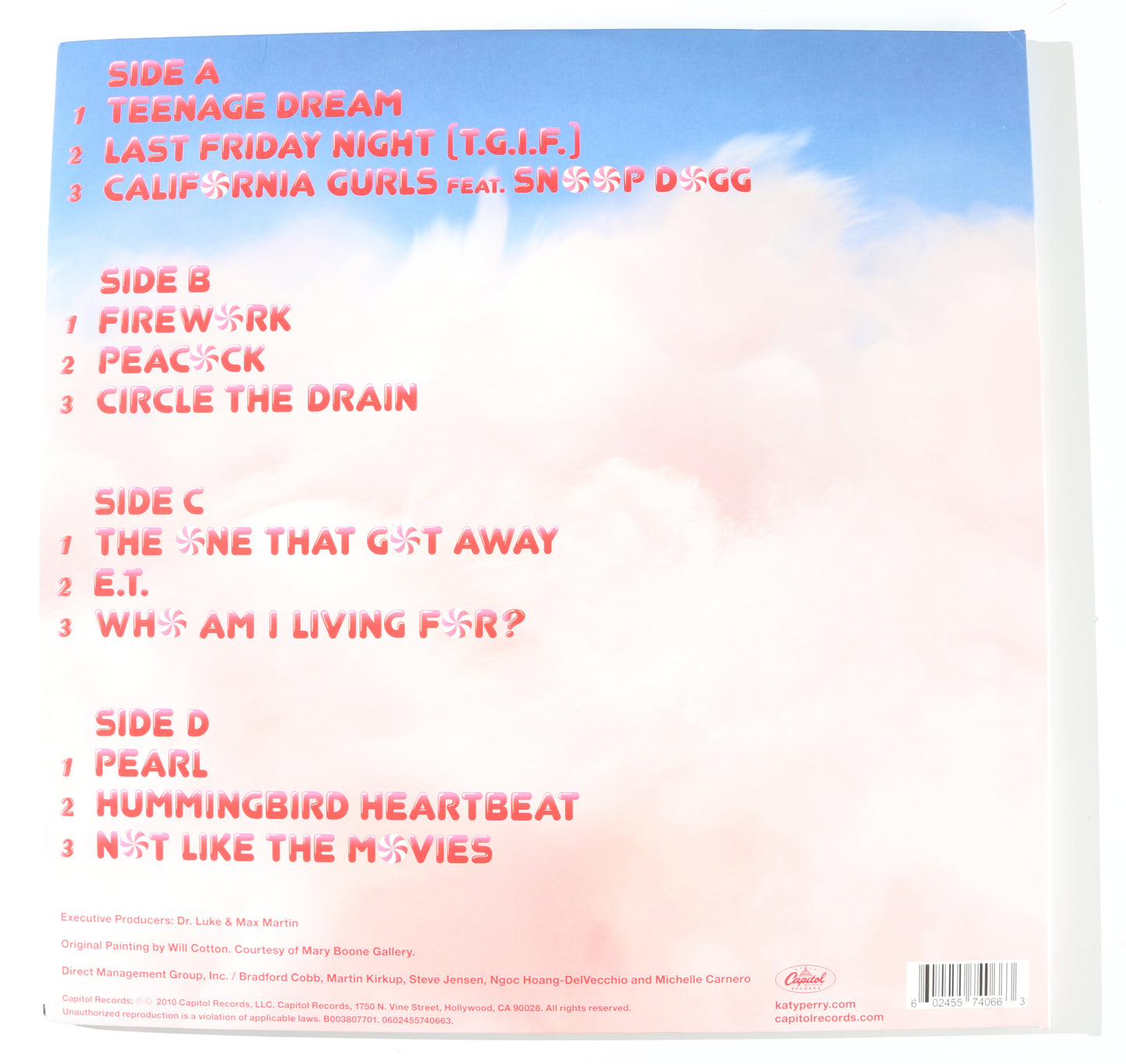 
                  
                    Katy Perry: Teenage Dream LP 12" Vinyl Record Signed by Katy Perry
                  
                