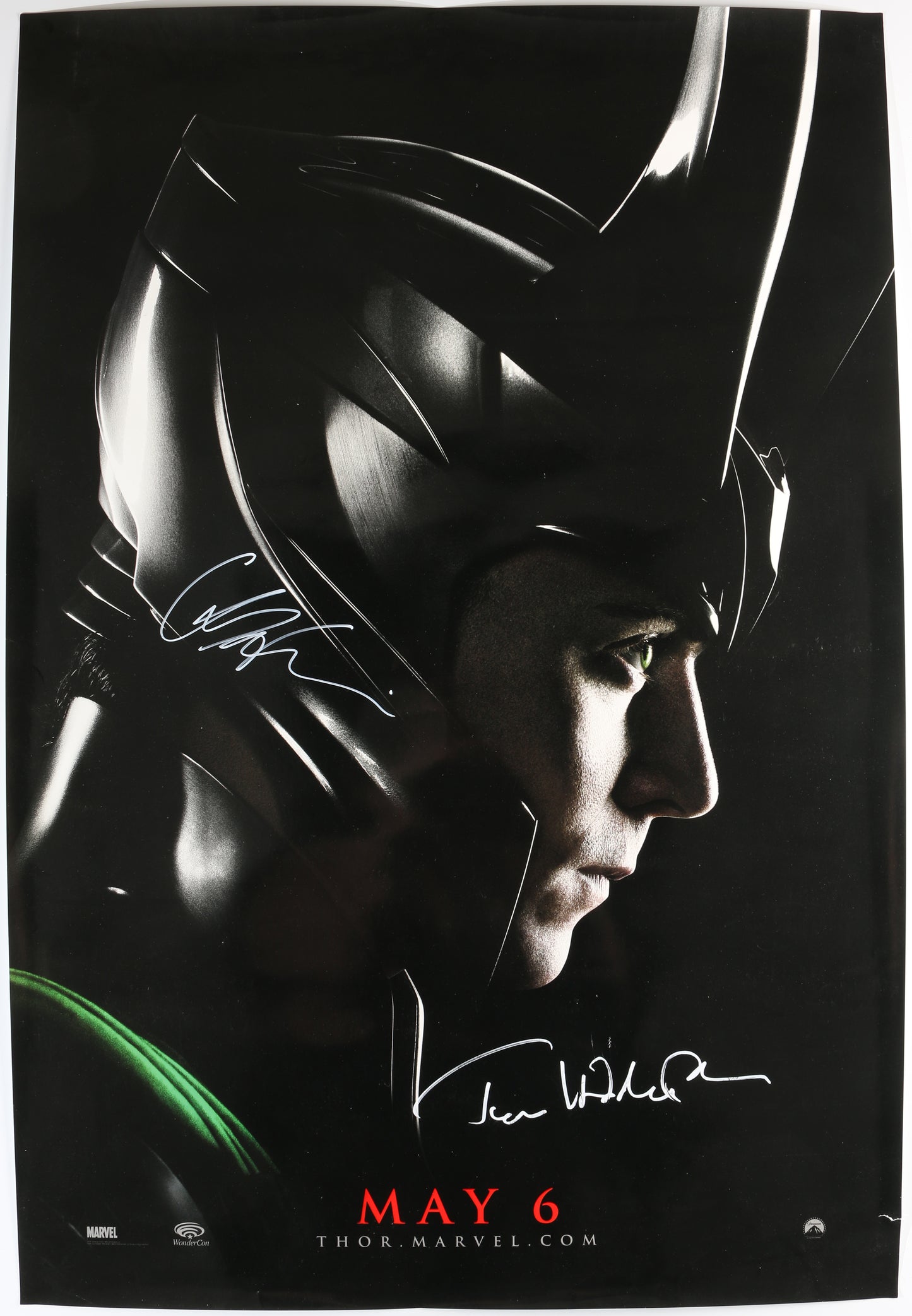 
                  
                    Tom Hiddleston as Loki & Chris Hemsworth as Thor in Thor Signed 27x40 Poster
                  
                