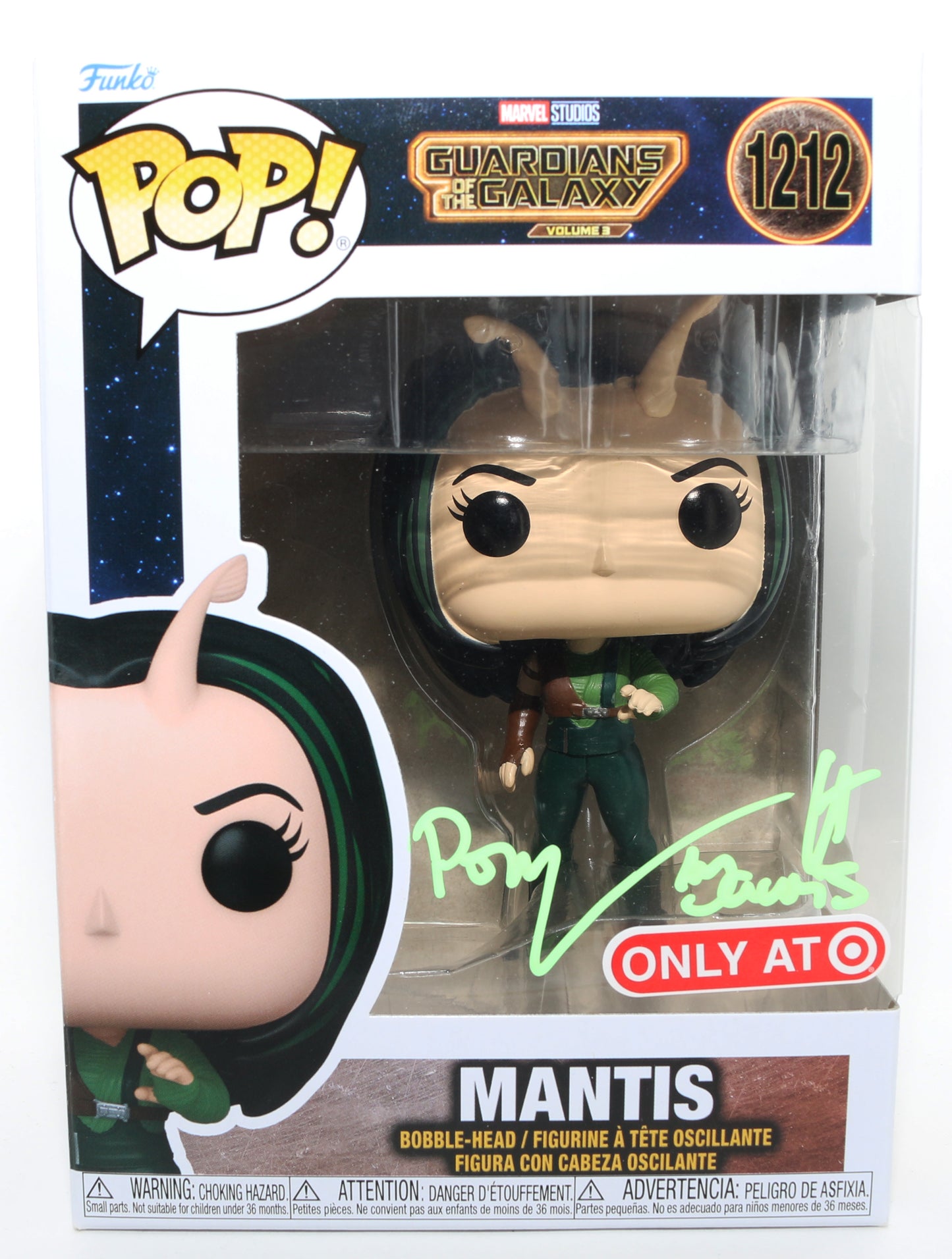 
                  
                    Pom Klementieff as Mantis in Guardians of the Galaxy Vol. 3 Tagret Exclusive (JSA) Signed Funko POP! #1212 with Character Name
                  
                