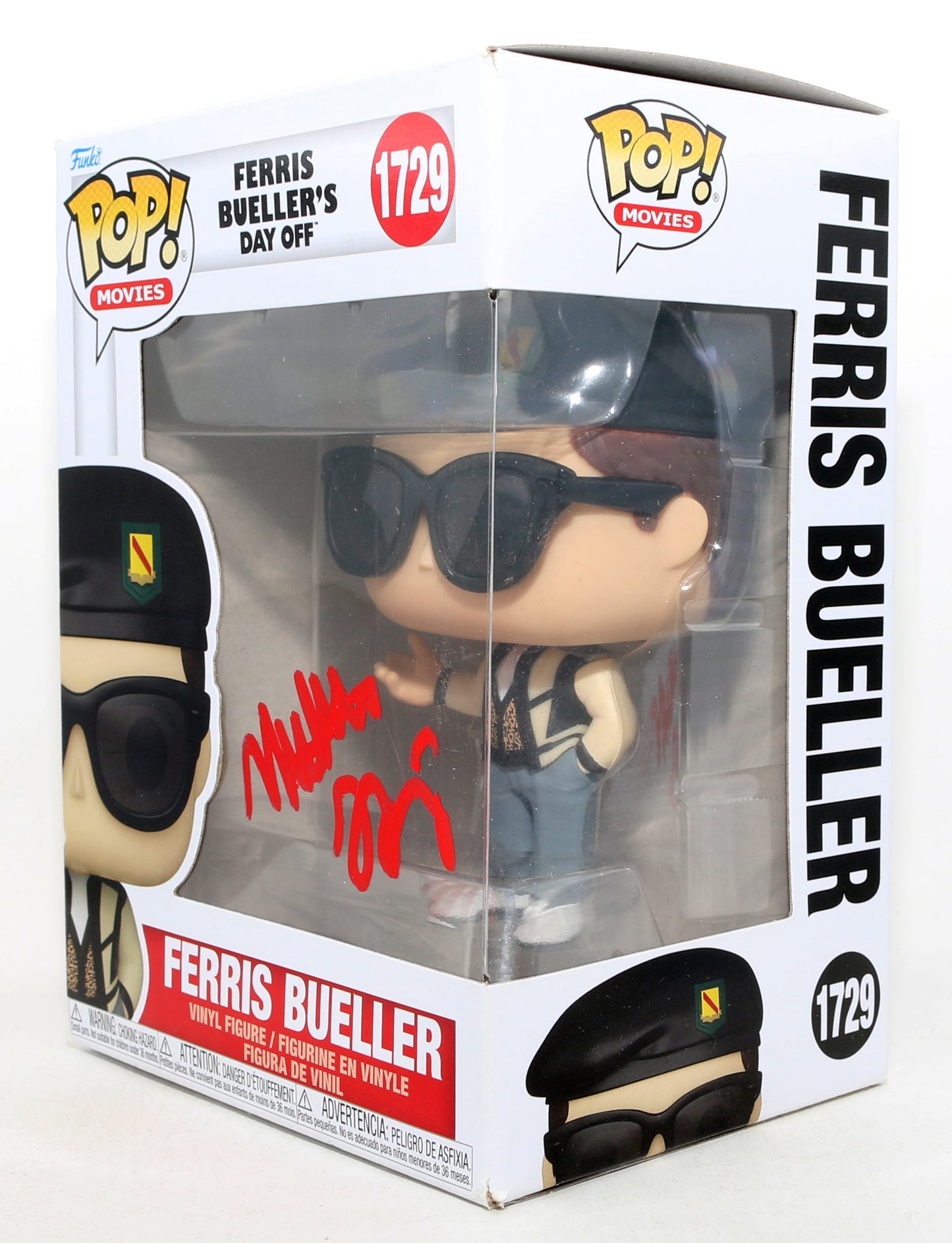 
                  
                    Matthew Broderick as Ferris Bueller in Ferris Bueller's Day Off Signed Funko POP! #1729
                  
                