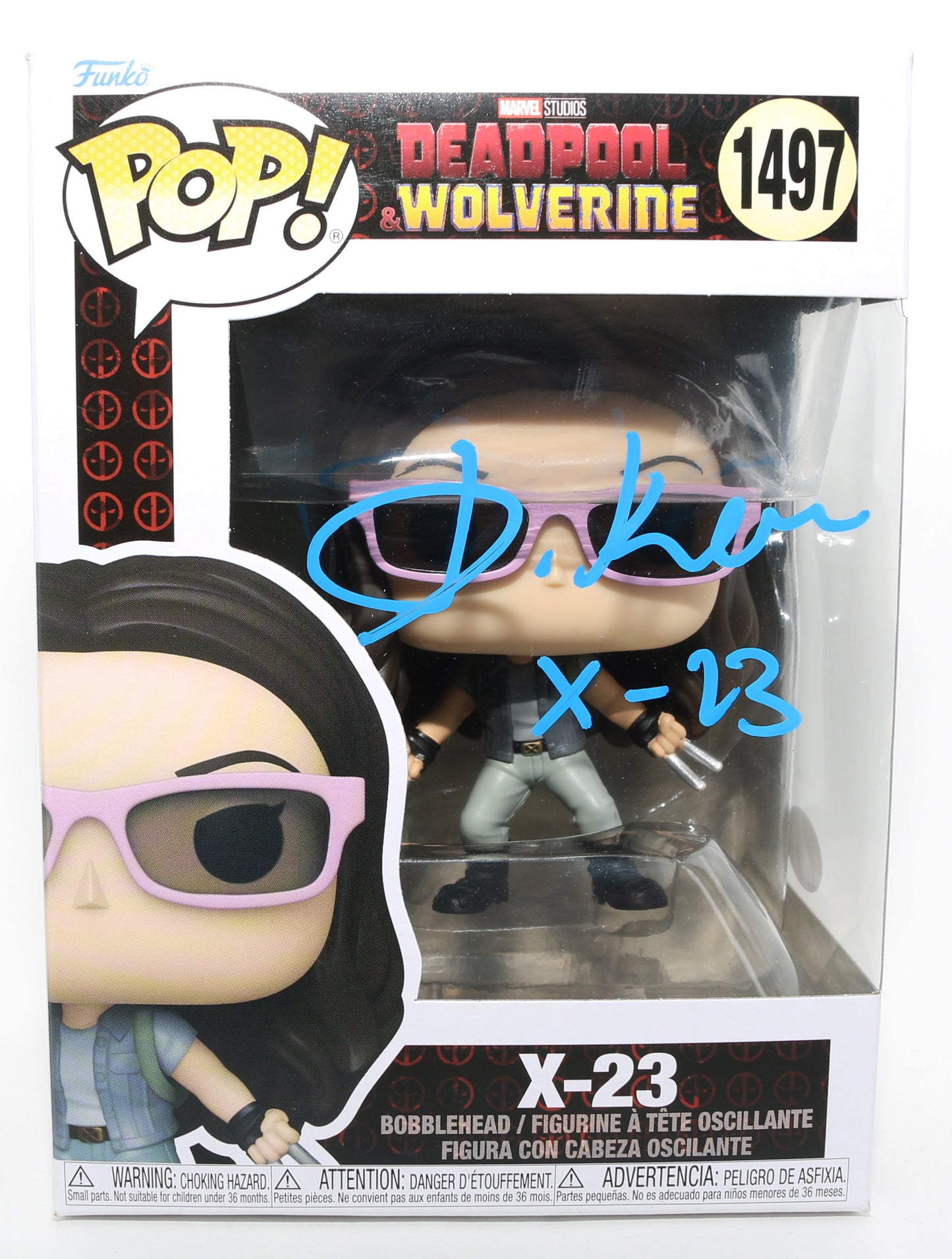 
                  
                    Dafne Keen as X-23 in Deadpool & Wolverine (JSA) Signed Funko POP! #1497 with Character Name
                  
                
