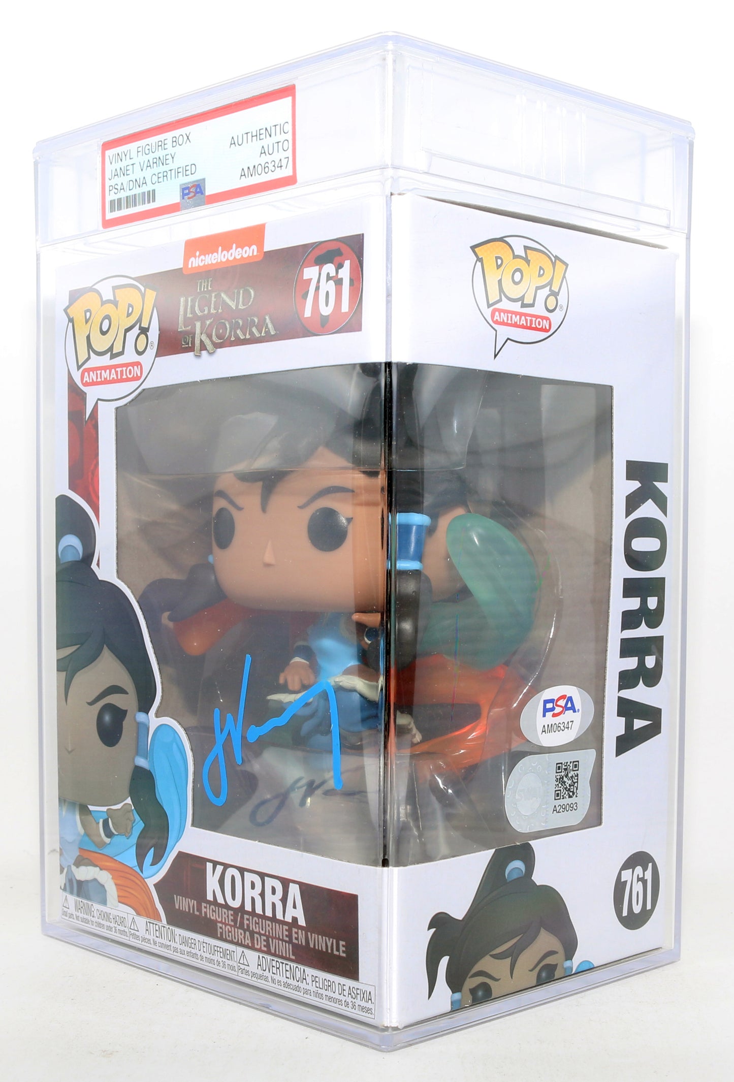 
                  
                    Janet Varney as Korra in Legend of Korra (SWAU / PSA Encapsulated) Signed Funko POP! #761
                  
                