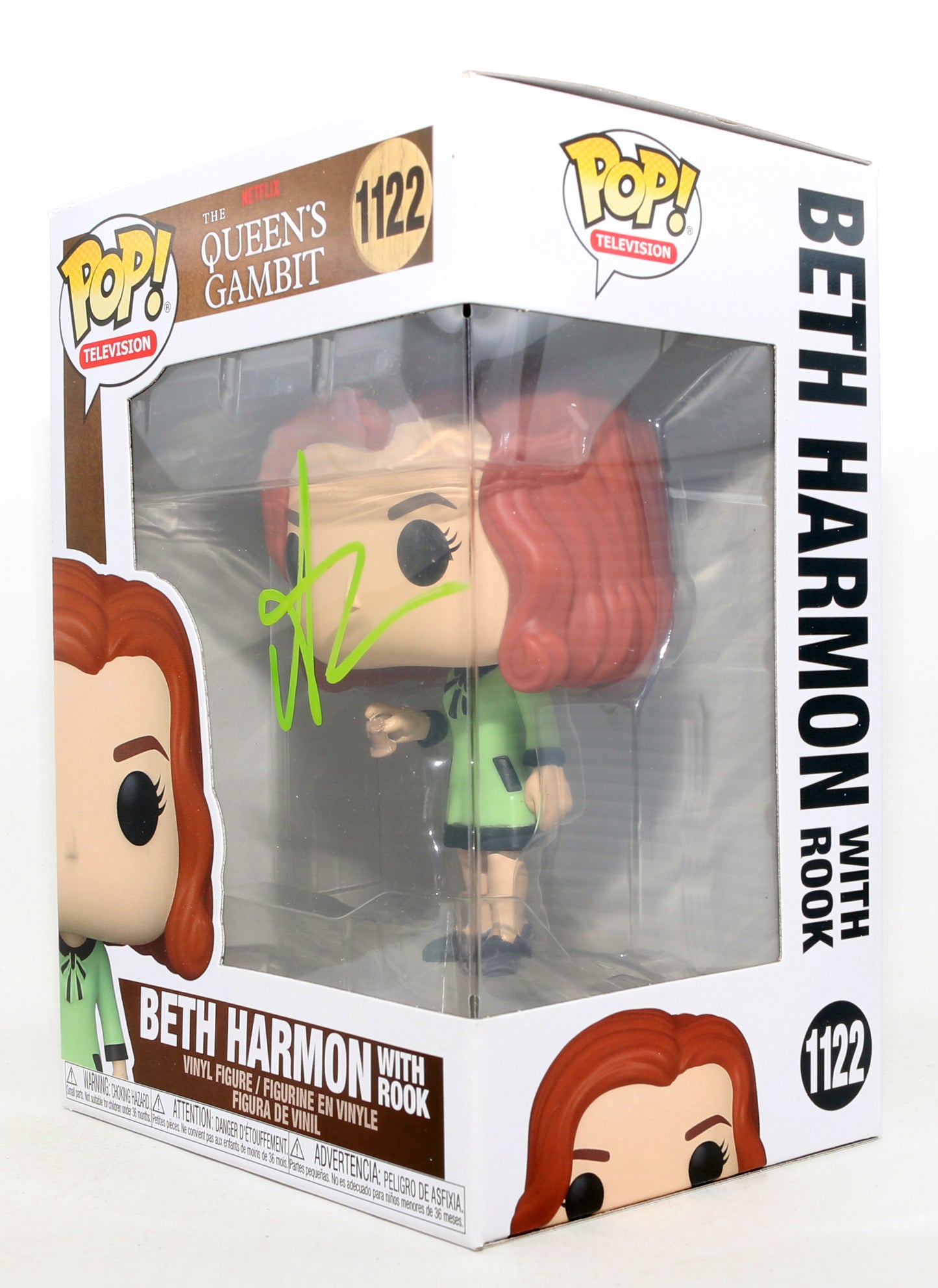
                  
                    Anya Taylor-Joy as Beth Harmon with Rook in The Queen's Gambit Signed Funko POP! #1122
                  
                