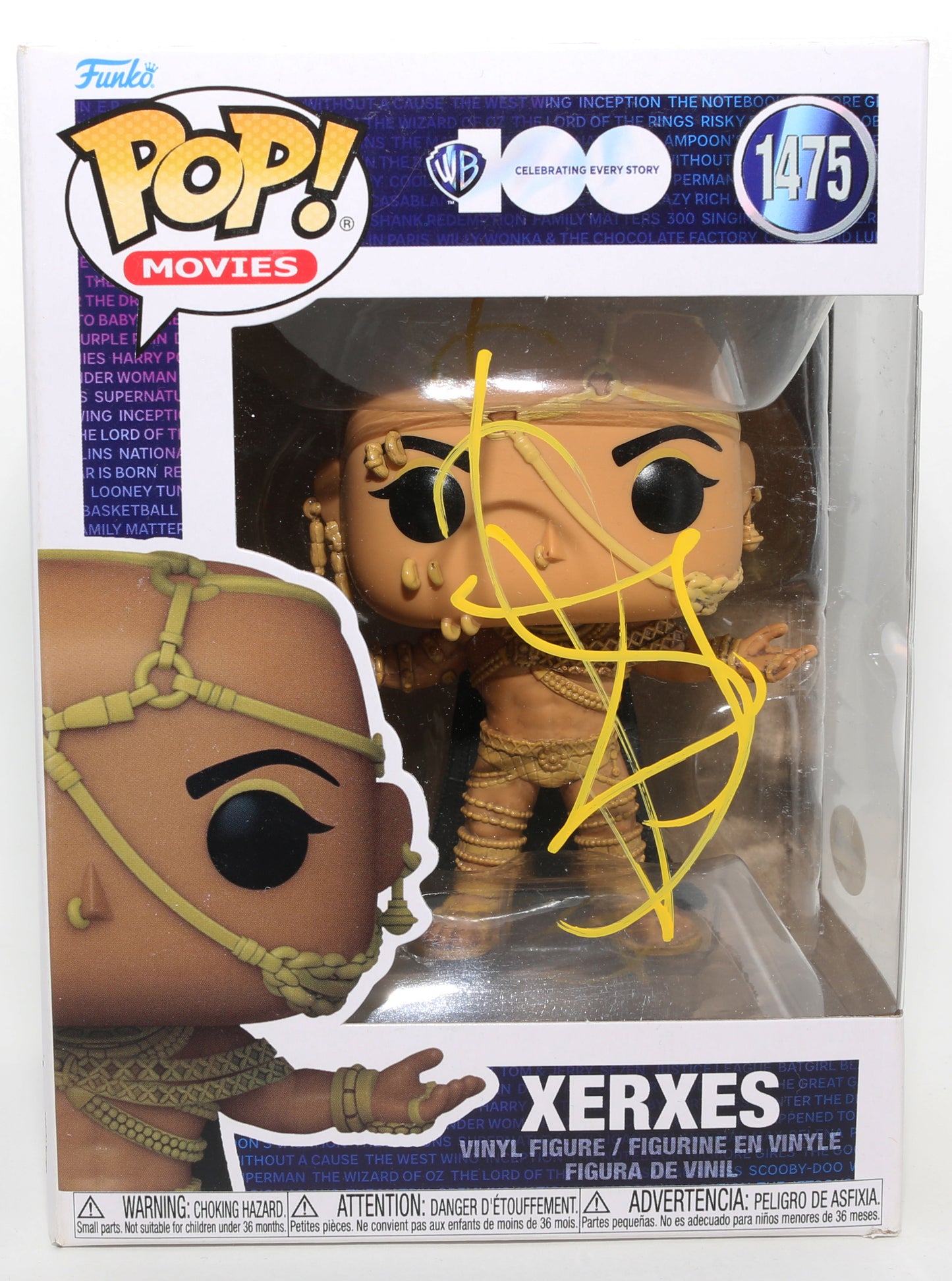 
                  
                    Rodrigo Santoro as Xerxes in 300 (ACOA) Signed Funko POP! #1475
                  
                