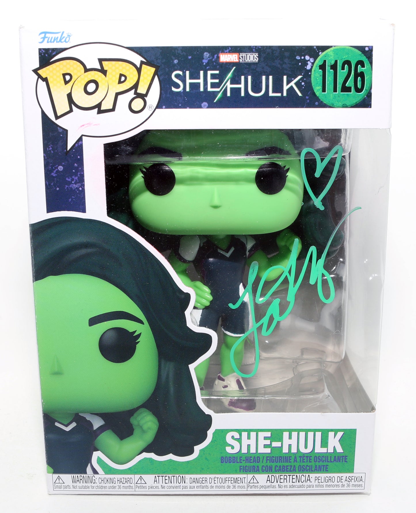 
                  
                    Tatiana Maslany as She-Hulk in She-Hulk: Attorney at Law Signed Funko POP! #1126
                  
                
