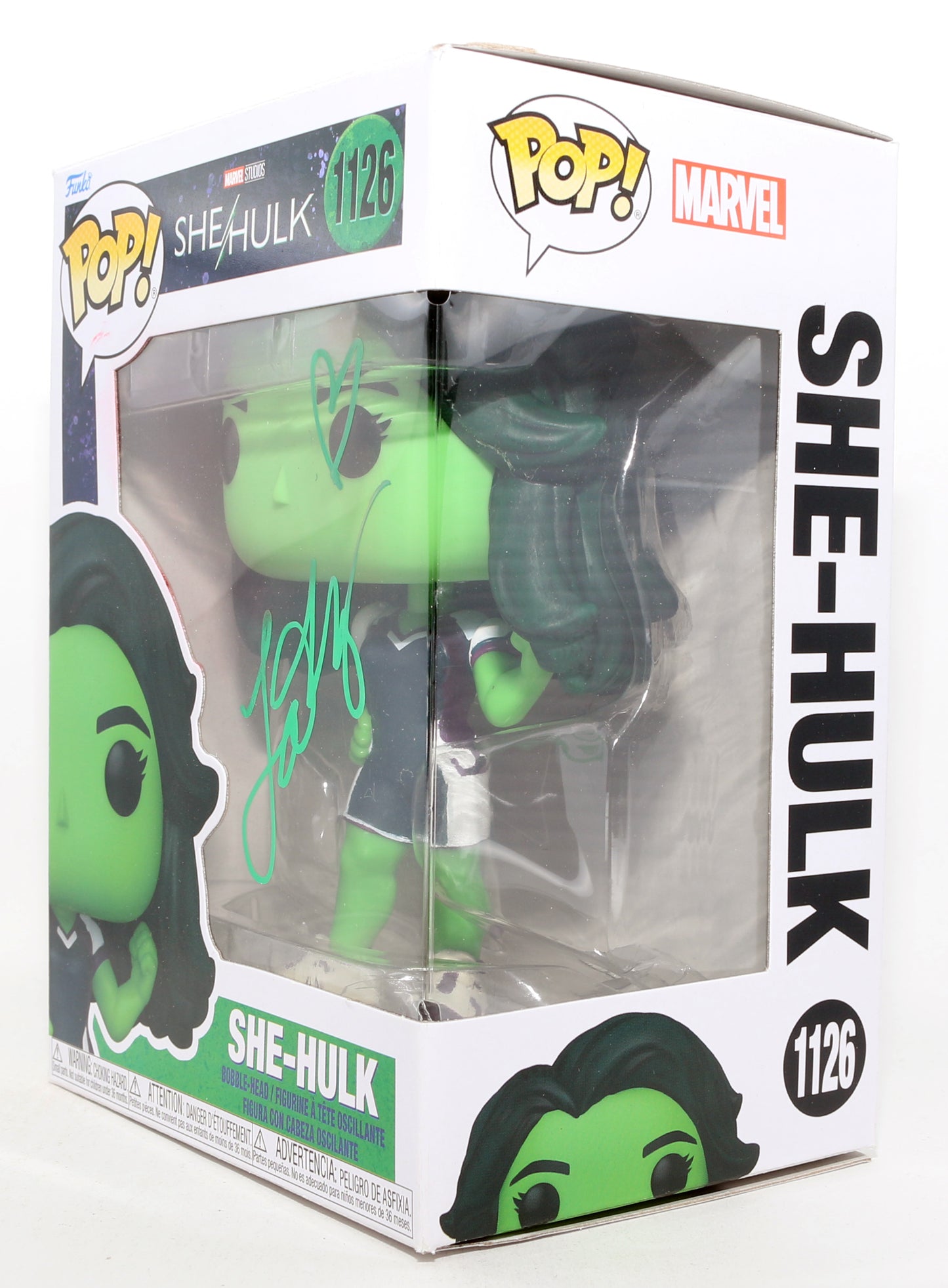 
                  
                    Tatiana Maslany as She-Hulk in She-Hulk: Attorney at Law Signed Funko POP! #1126
                  
                