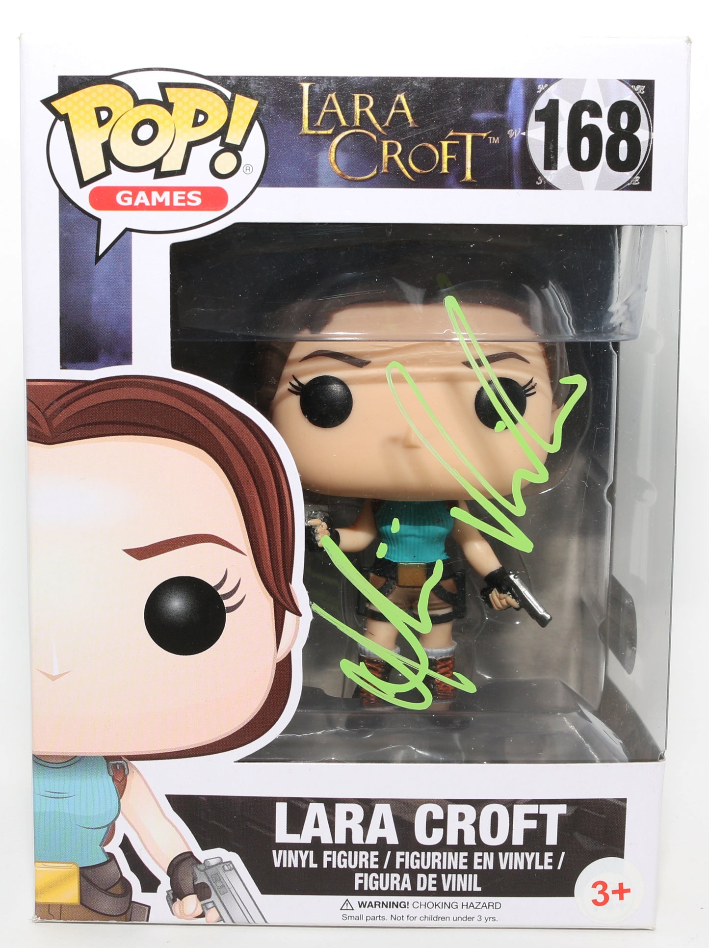 
                  
                    Alicia Vikander as Lara Croft in Tomb Raider (SWAU) Signed Funko POP! #168
                  
                