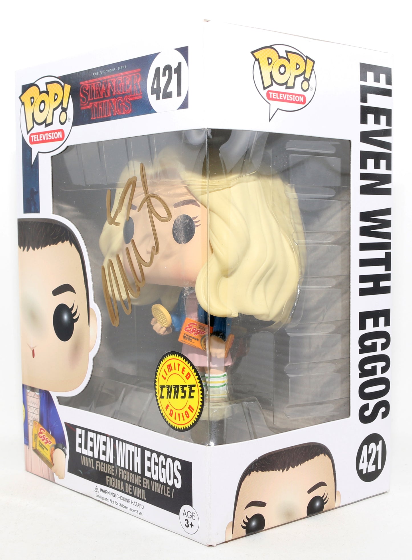 
                  
                    Millie Bobby Brown as Eleven in Stranger Things Limited Chase Edition Signed Funko POP! #421
                  
                