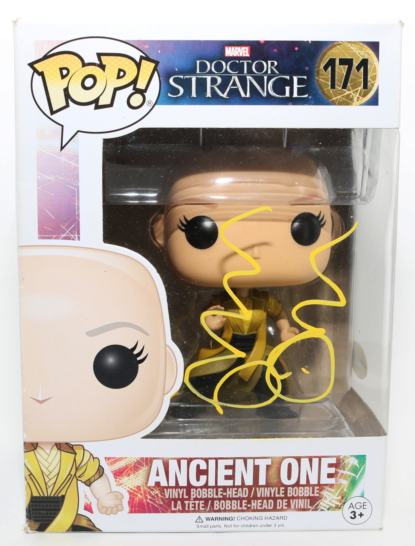 
                  
                    Tilda Swinton as Ancient One in Doctor Strange (ACOA) Signed Funko POP! #171
                  
                
