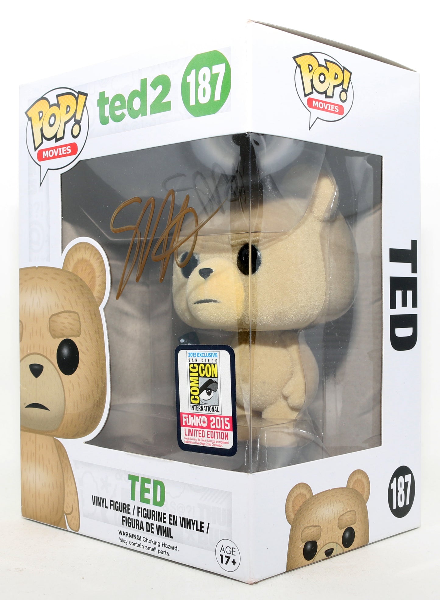 
                  
                    Seth MacFarlane as Ted in Ted 2 SDCC 2015 Exclusive Signed Funko POP! #187
                  
                