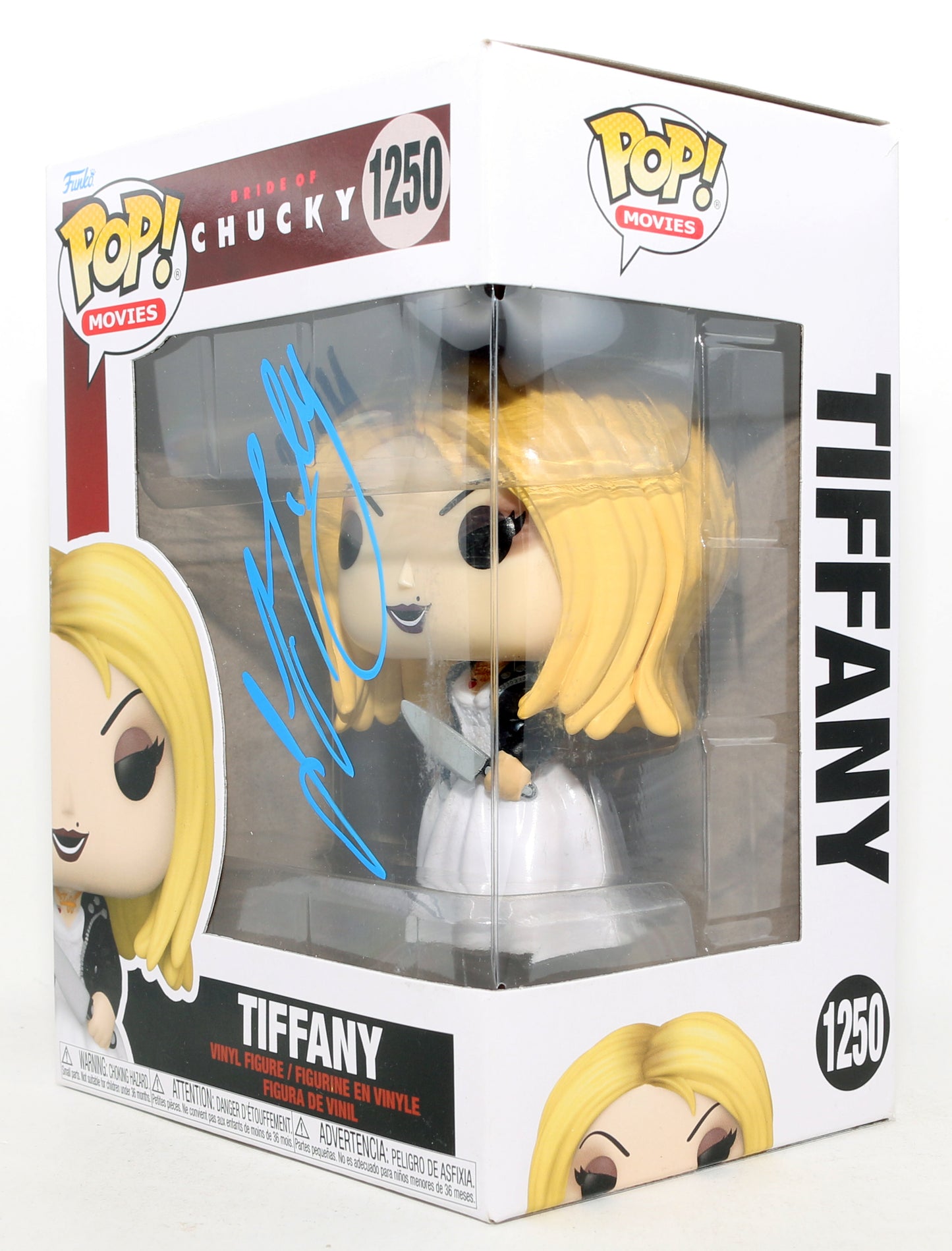 
                  
                    Jennifer Tilly as the Voice of Tiffany Valentine in The Bride of Chucky Signed Funko POP! #1250
                  
                