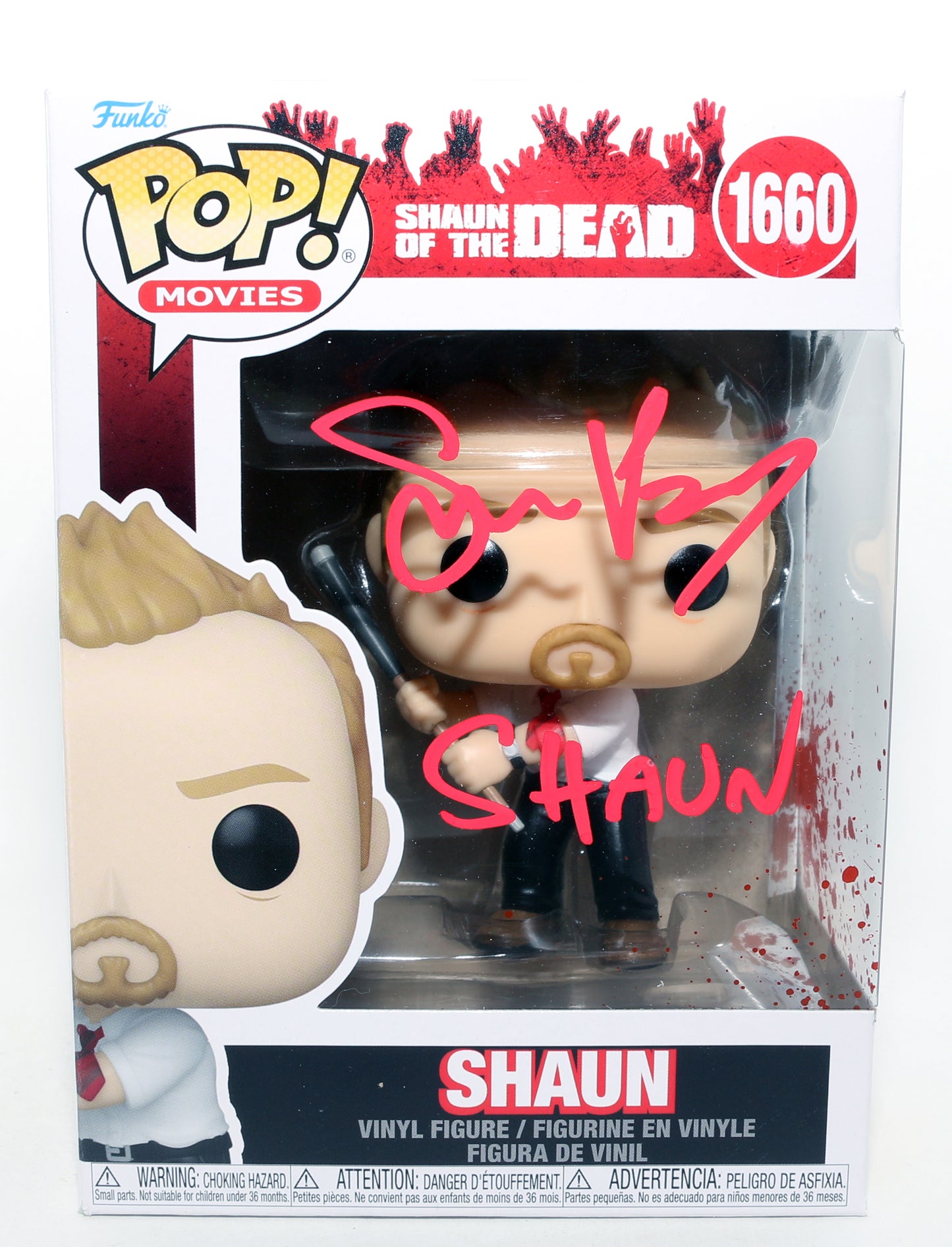 
                  
                    Simon Pegg as Shaun in Shaun of the Dead (JSA) Signed Funko POP! #1660 with Character Name
                  
                