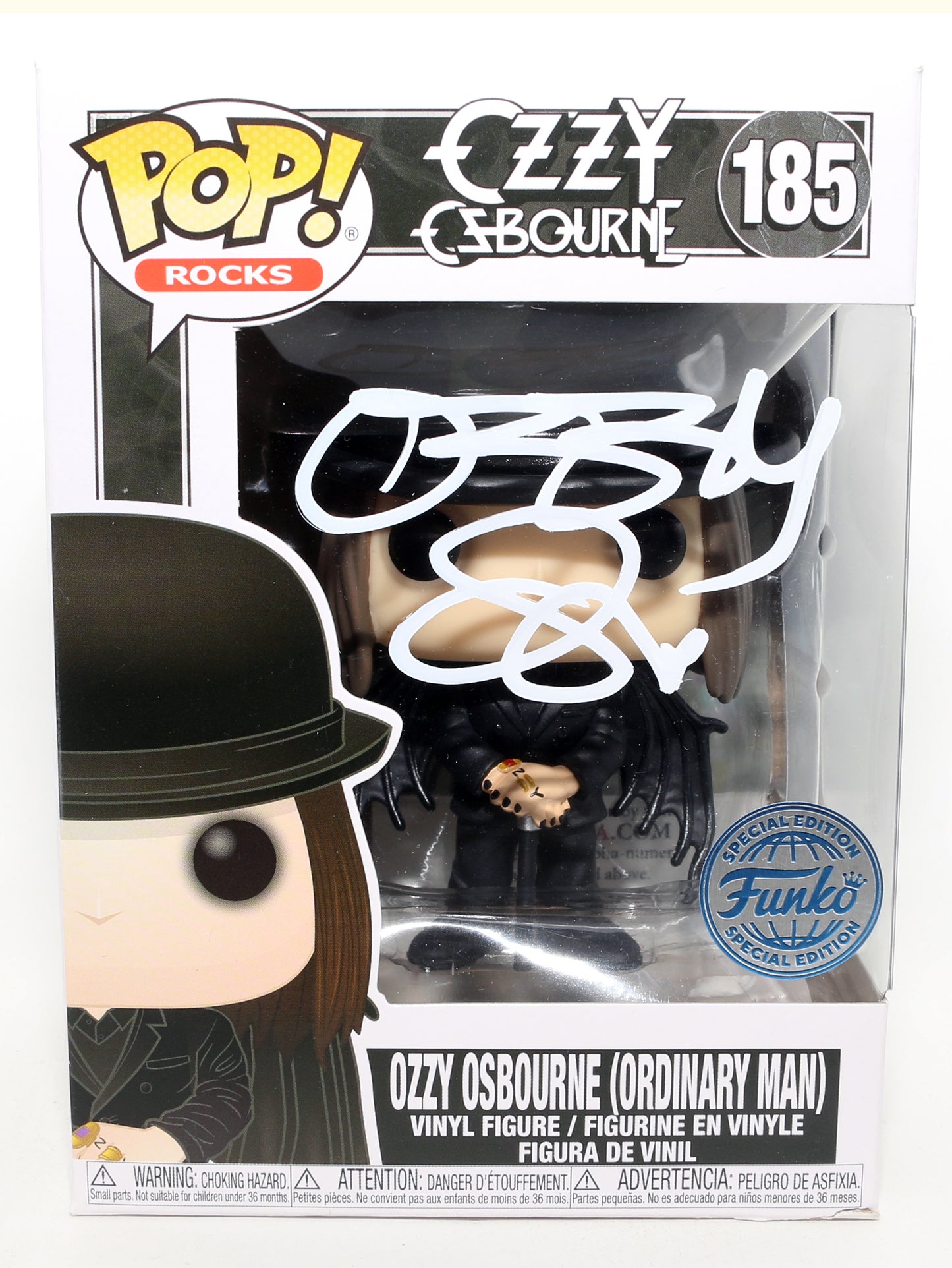 
                  
                    Ozzy Osbourne Lead Singer of Black Sabbath Funko Store Exclusive (JSA) Signed Funko POP! #185
                  
                