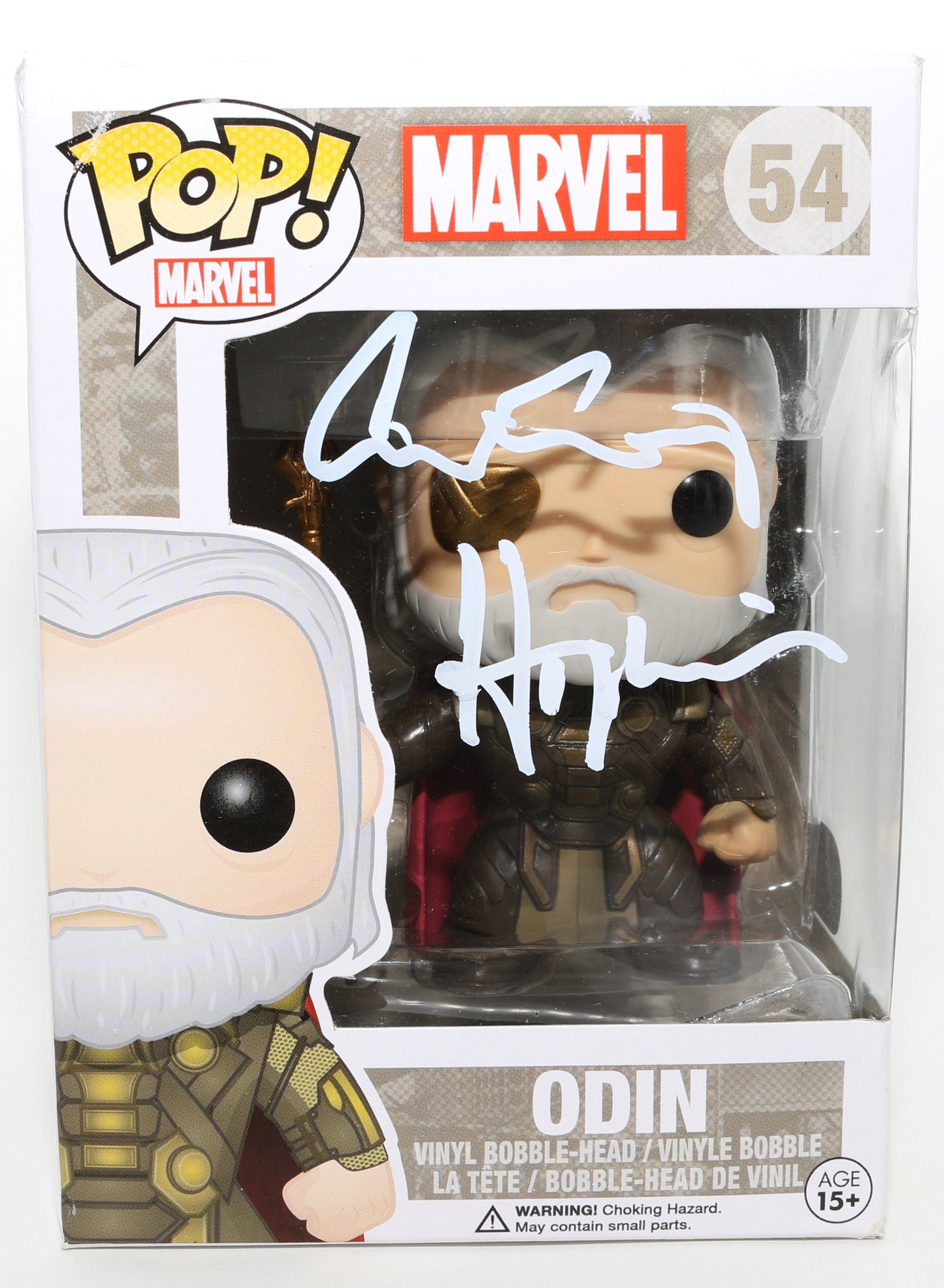
                  
                    Anthony Hopkins as Odin in Thor (SWAU) Signed Funko POP! #54
                  
                
