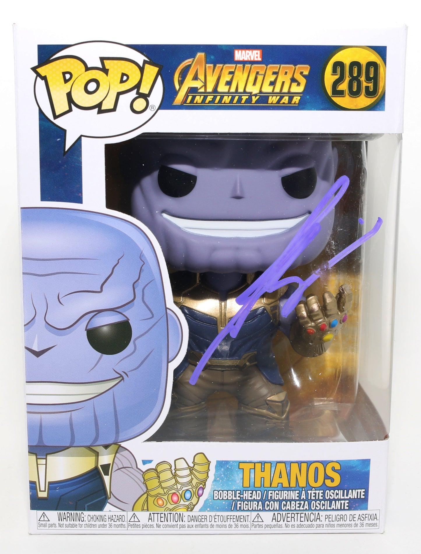 
                  
                    Josh Brolin as Thanos in Avengers: Infinity War Signed Funko POP! #289
                  
                