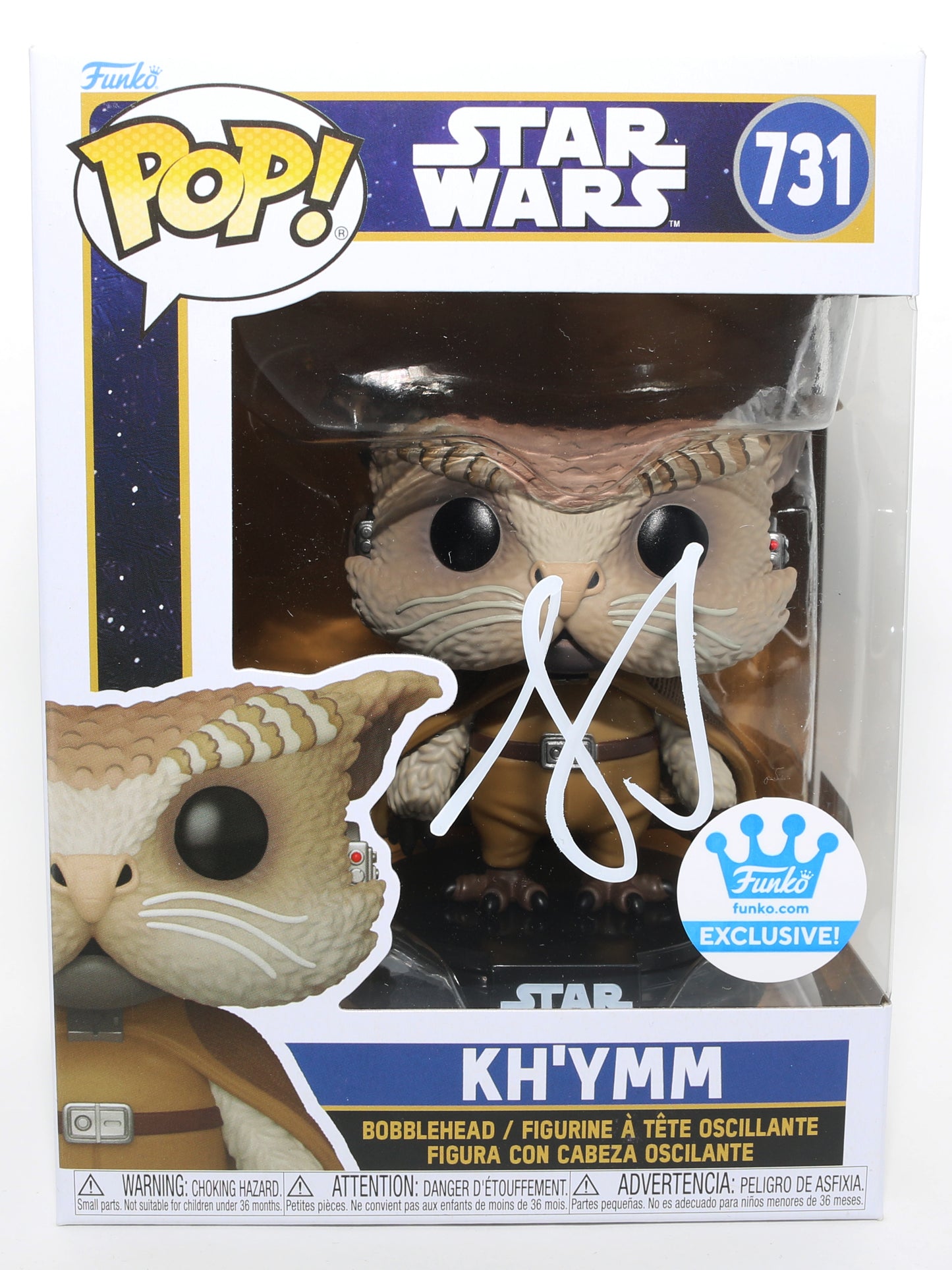 
                  
                    Alia Shawkat as Kh'ymm in Star Wars: Skeleton Crew Funko Store Exclusive (SWAU) Signed Funko POP! #731
                  
                