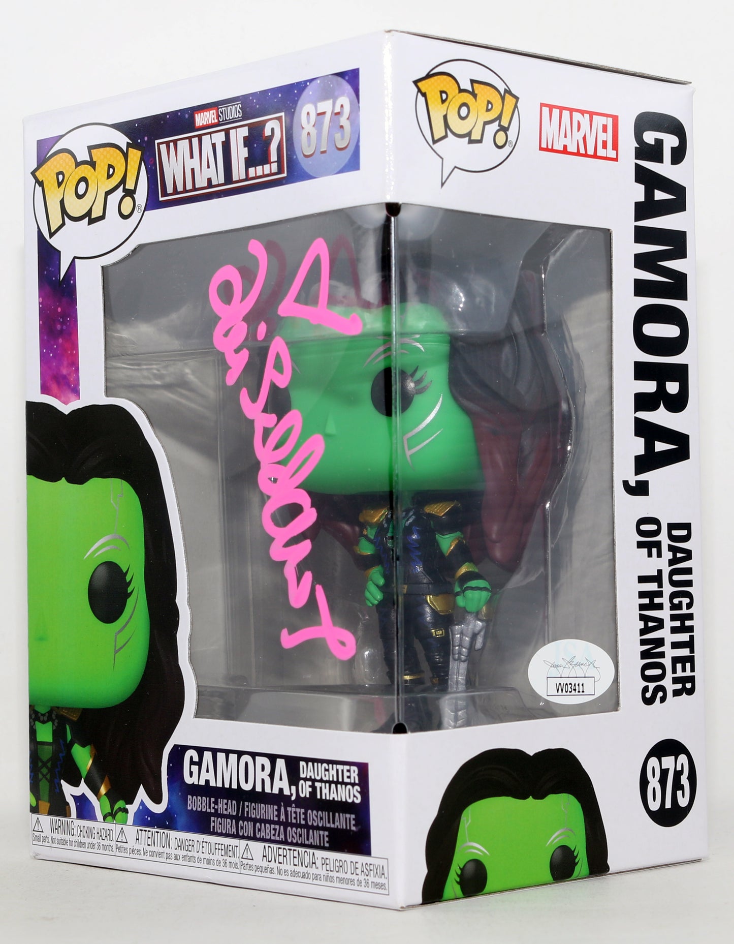 
                  
                    Zoe Saldaña as Gamora in What If...? (JSA) Signed Funko POP! #873
                  
                