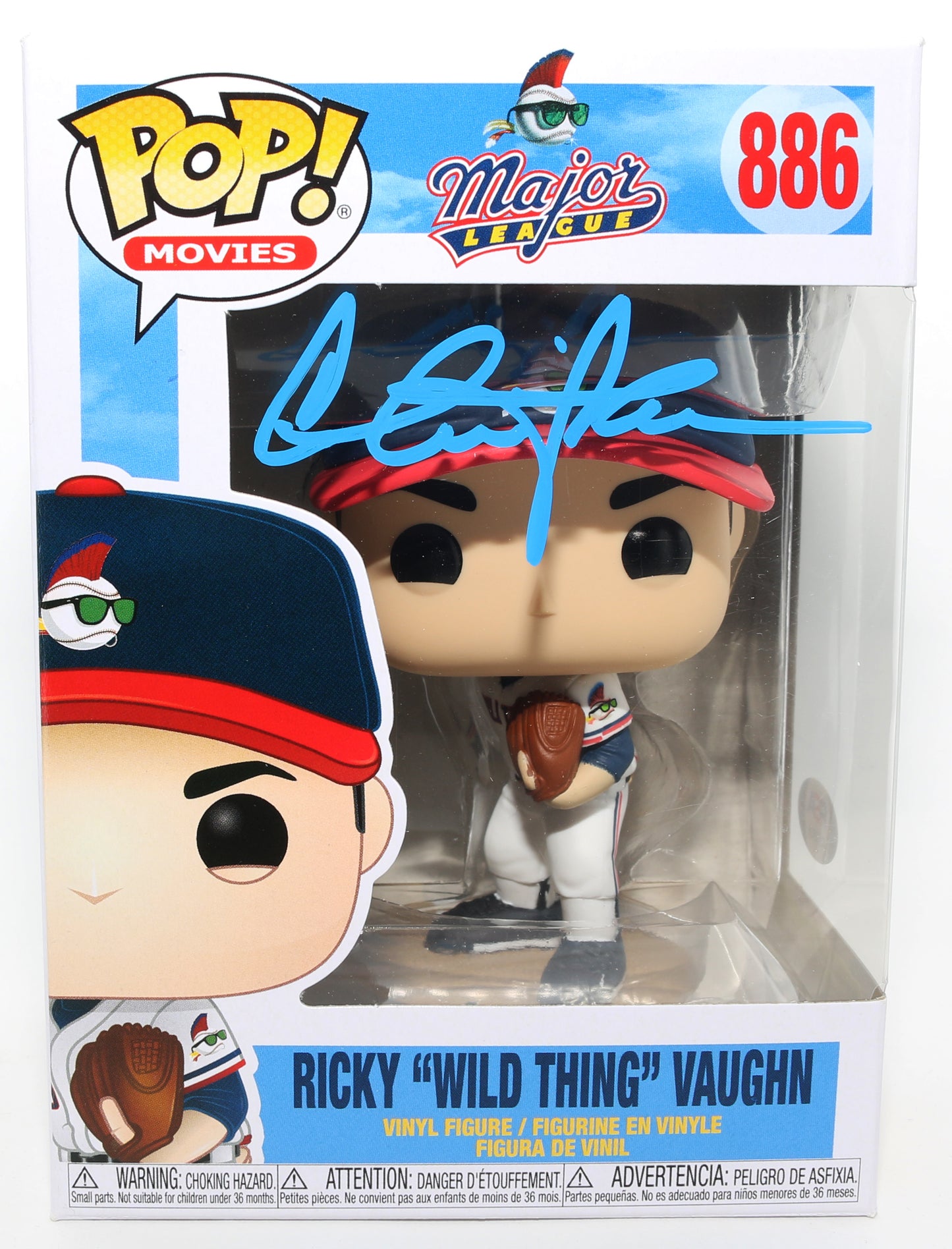 
                  
                    Charlie Sheen as Ricky "Wild Thing" Vaughn in Major League (PSA) Signed Funko POP! #886
                  
                