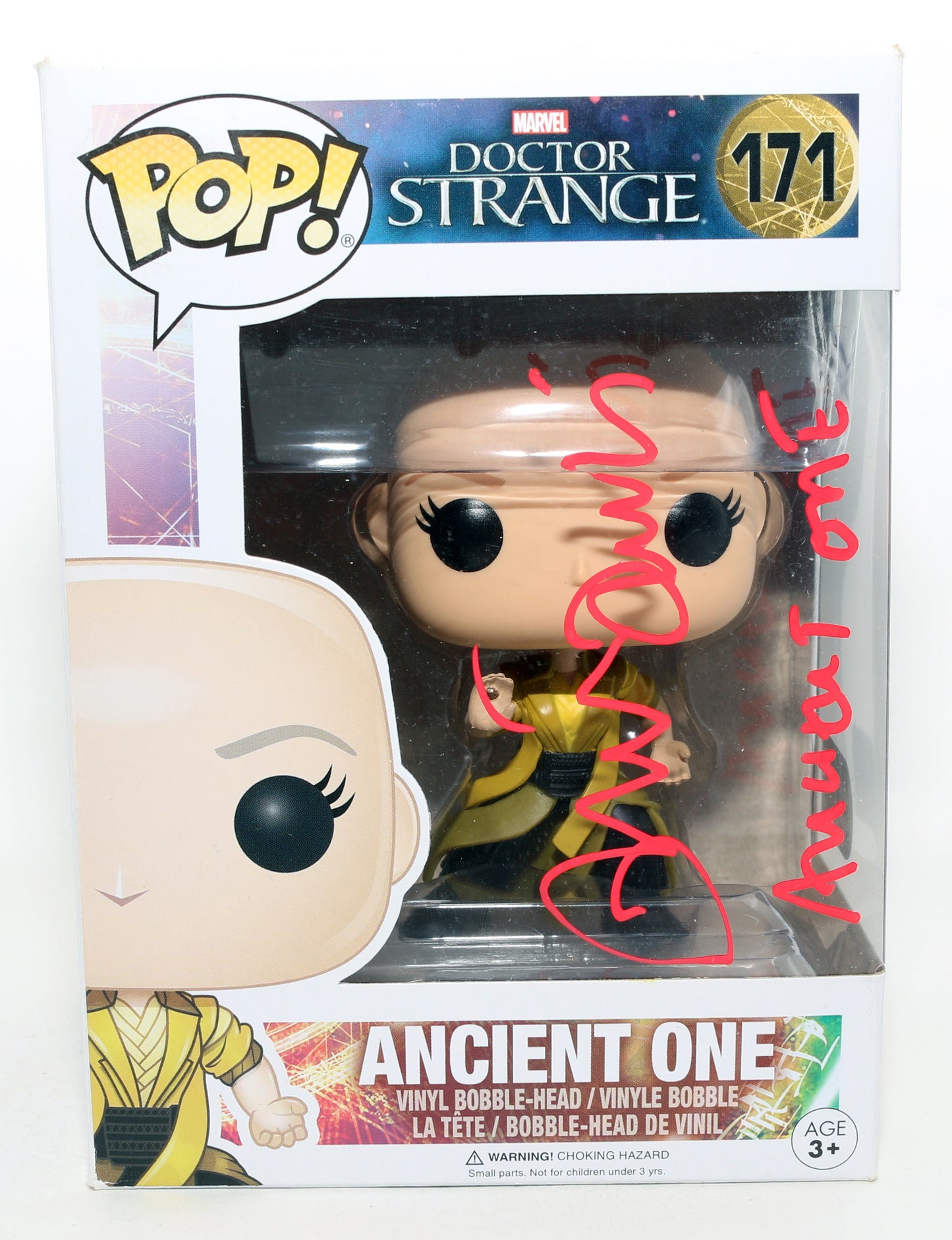 
                  
                    Tilda Swinton as Ancient One in Doctor Strange (SWAU) Signed Funko POP! #171 with Character Name
                  
                
