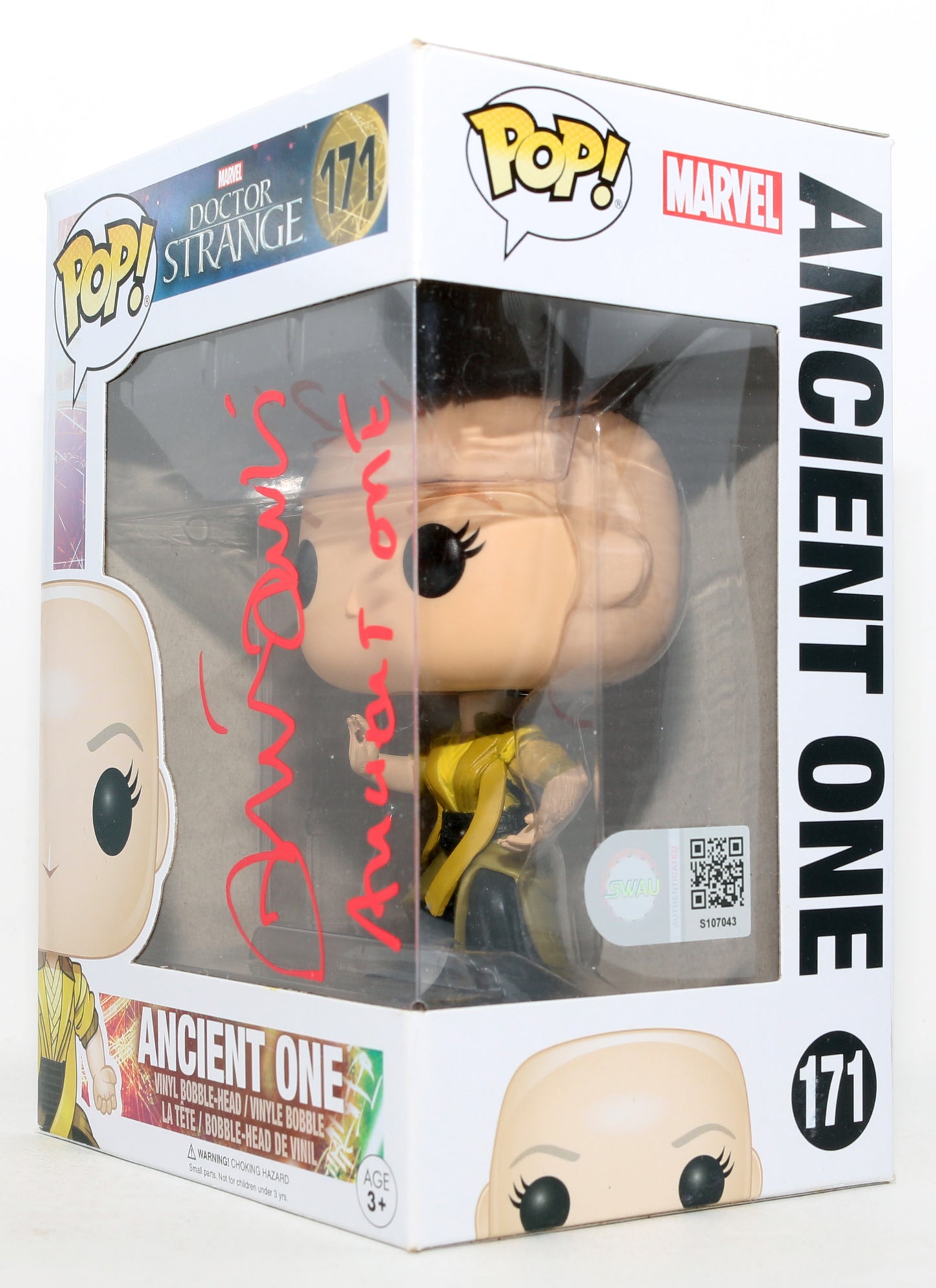 
                  
                    Tilda Swinton as Ancient One in Doctor Strange (SWAU) Signed Funko POP! #171 with Character Name
                  
                