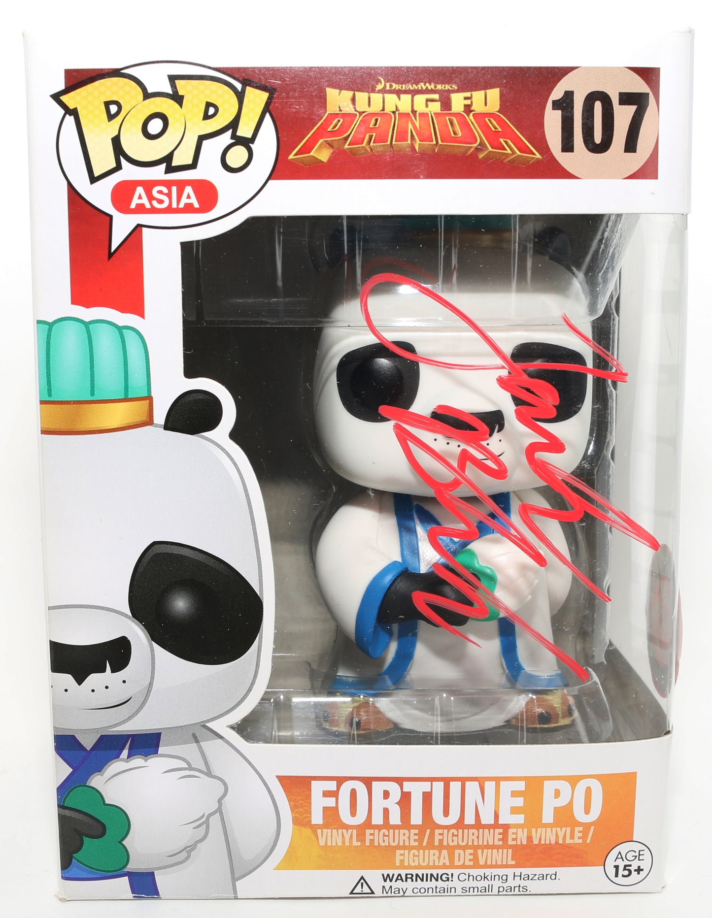 
                  
                    Jack Black as Fortune Po in Kung Fu Panda 2016 Funko Pop Asia Exclusive Signed Funko POP! #107
                  
                