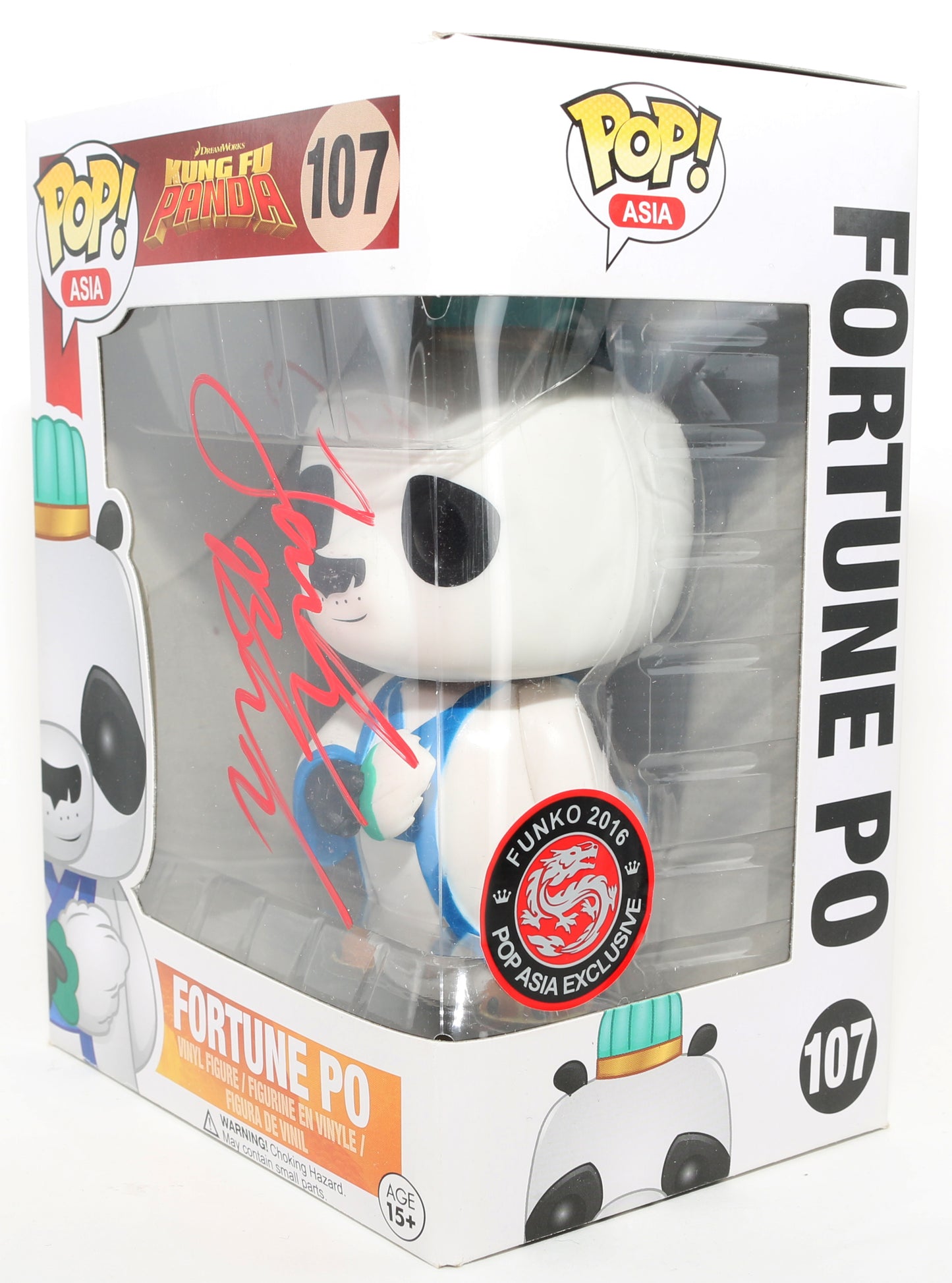 
                  
                    Jack Black as Fortune Po in Kung Fu Panda 2016 Funko Pop Asia Exclusive Signed Funko POP! #107
                  
                