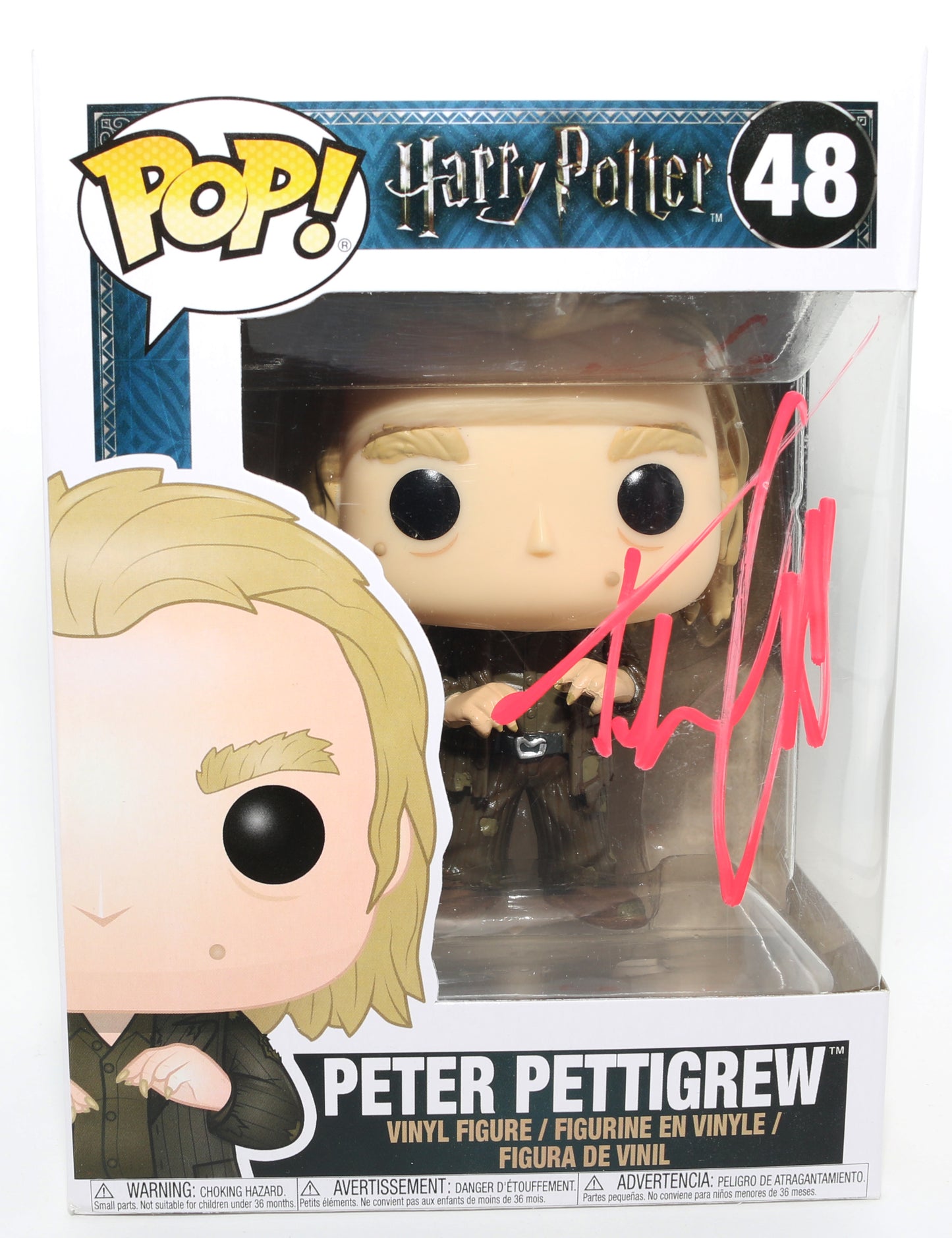 
                  
                    Timothy Spall as Peter Pettigrew in Harry Potter & The Prisoner of Azkaban Signed Funko POP! #48
                  
                