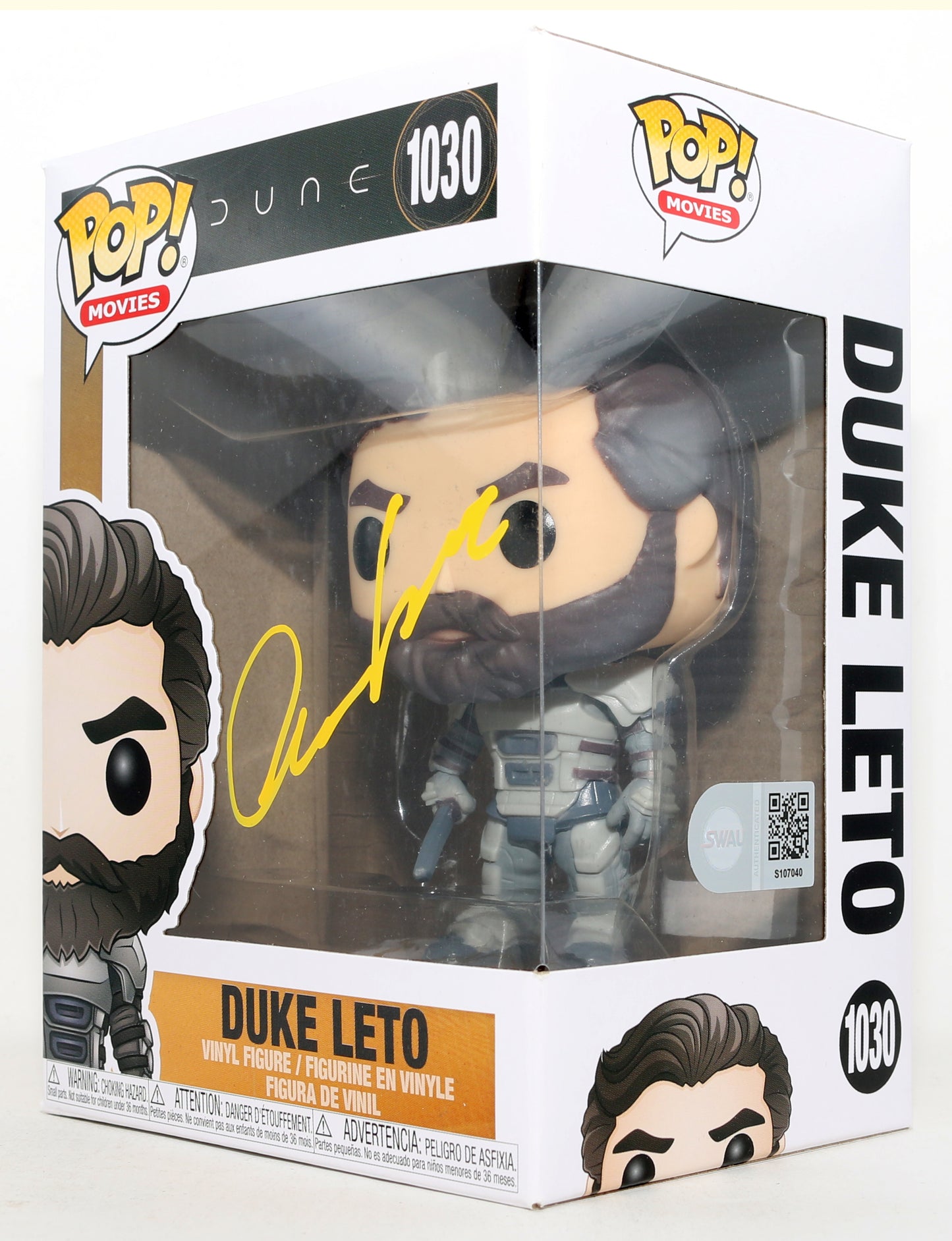 
                  
                    Oscar Isaac as Duke Leto Atreides in Dune (SWAU) Signed Funko POP! #1030
                  
                