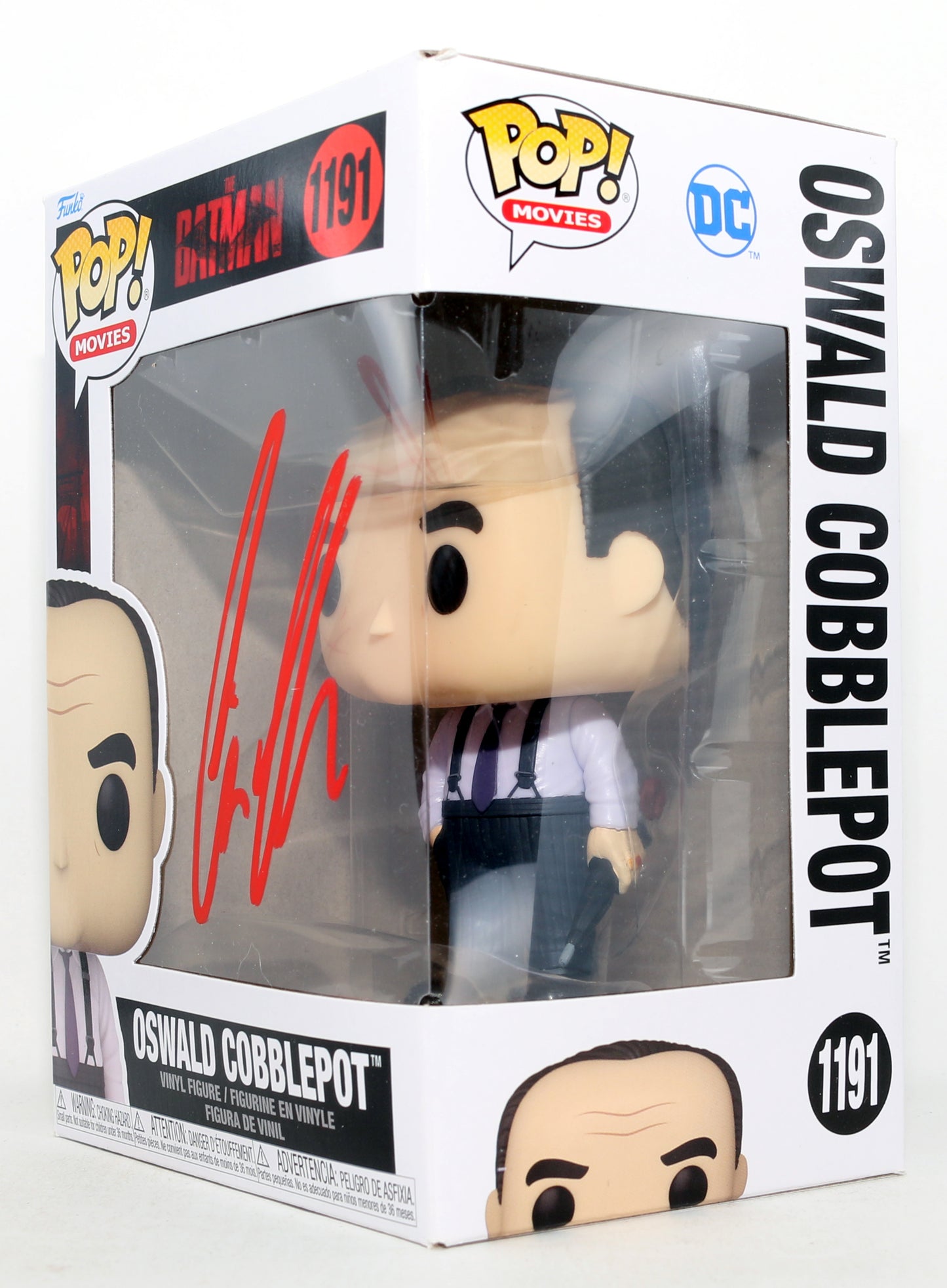 
                  
                    Colin Farrell as Oswald Cobblepot in The Batman Signed Funko POP! #1191
                  
                