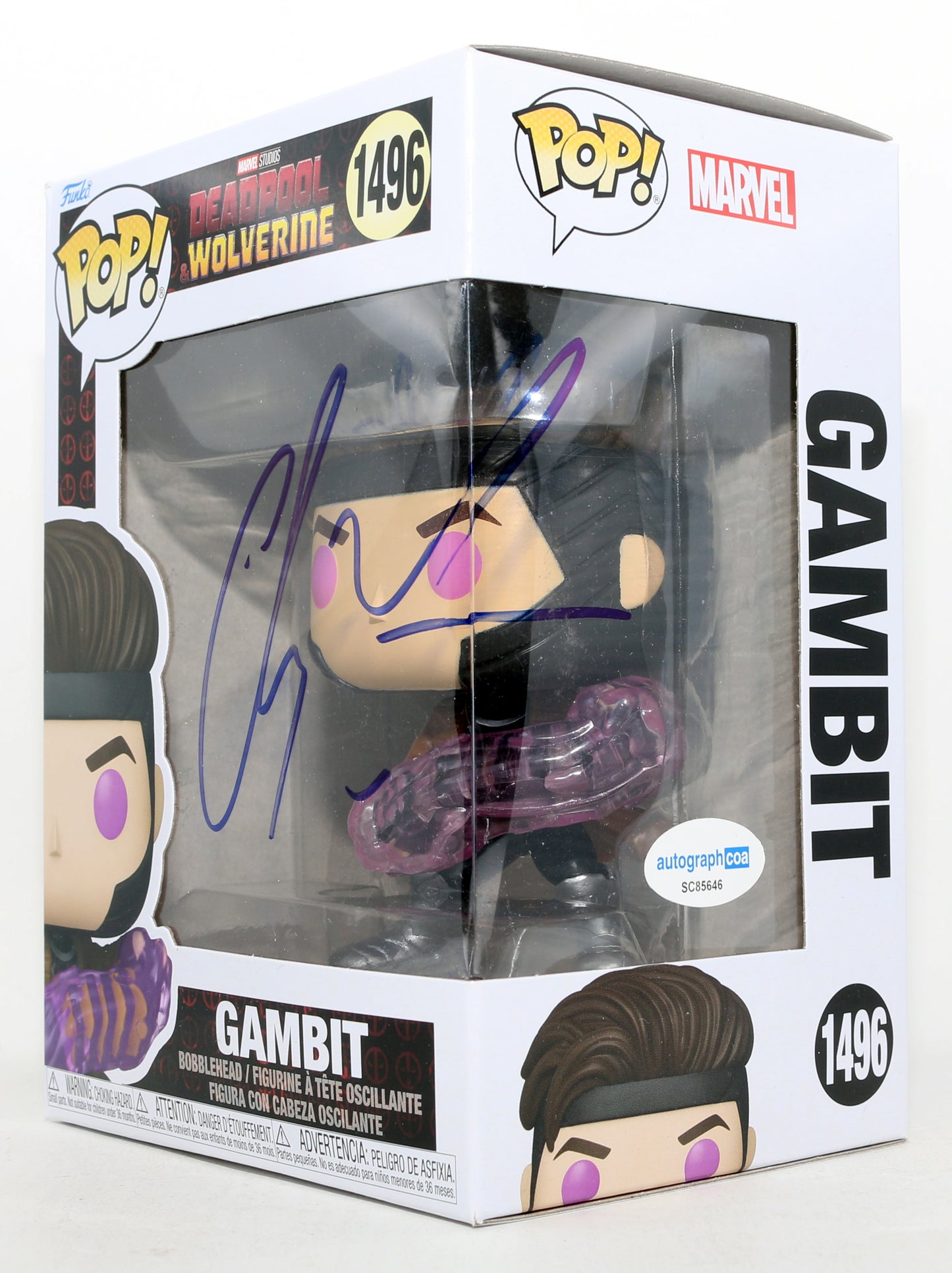 
                  
                    Channing Tatum as Remy LeBeau / Gambit in Deadpool & Wolverine Signed Funko POP! #1496
                  
                