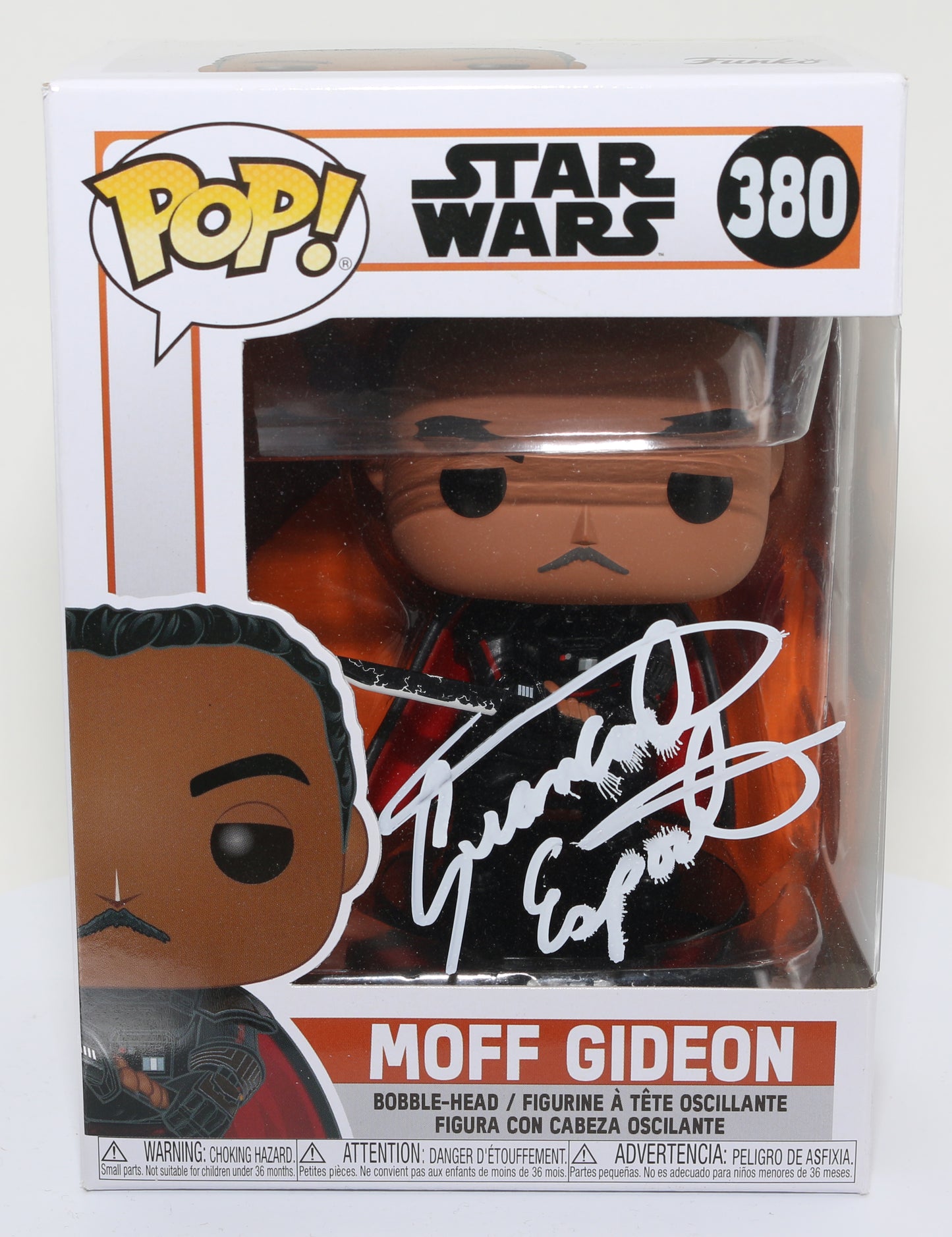 
                  
                    Giancarlo Esposito as Moff Gideon in Star Wars: The Mandalorian (SWAU) Signed Funko POP! #380
                  
                