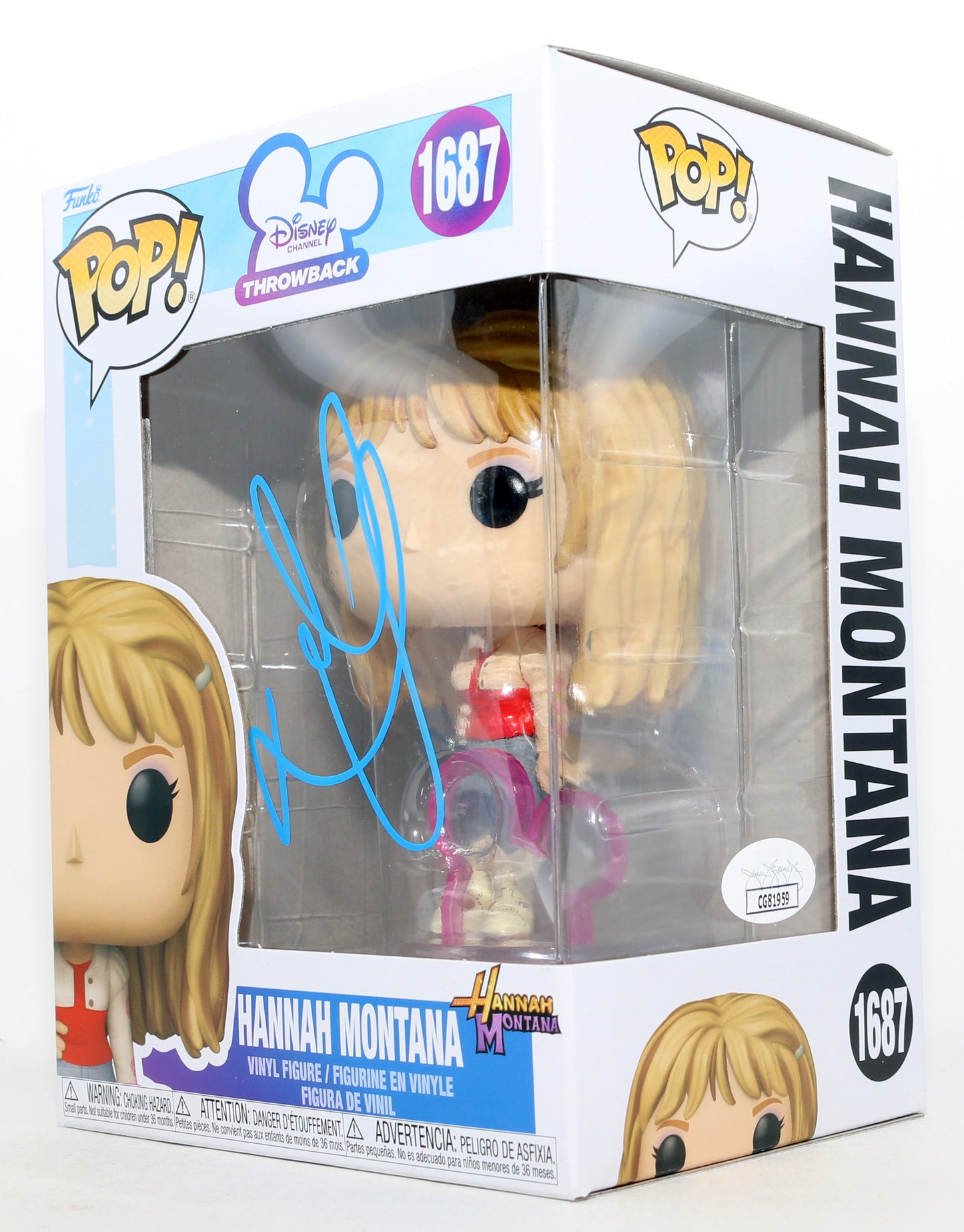
                  
                    Miley Cyrus as Hannah Montana in Disney's Hannah Montana (JSA) Signed Funko POP! #1687
                  
                