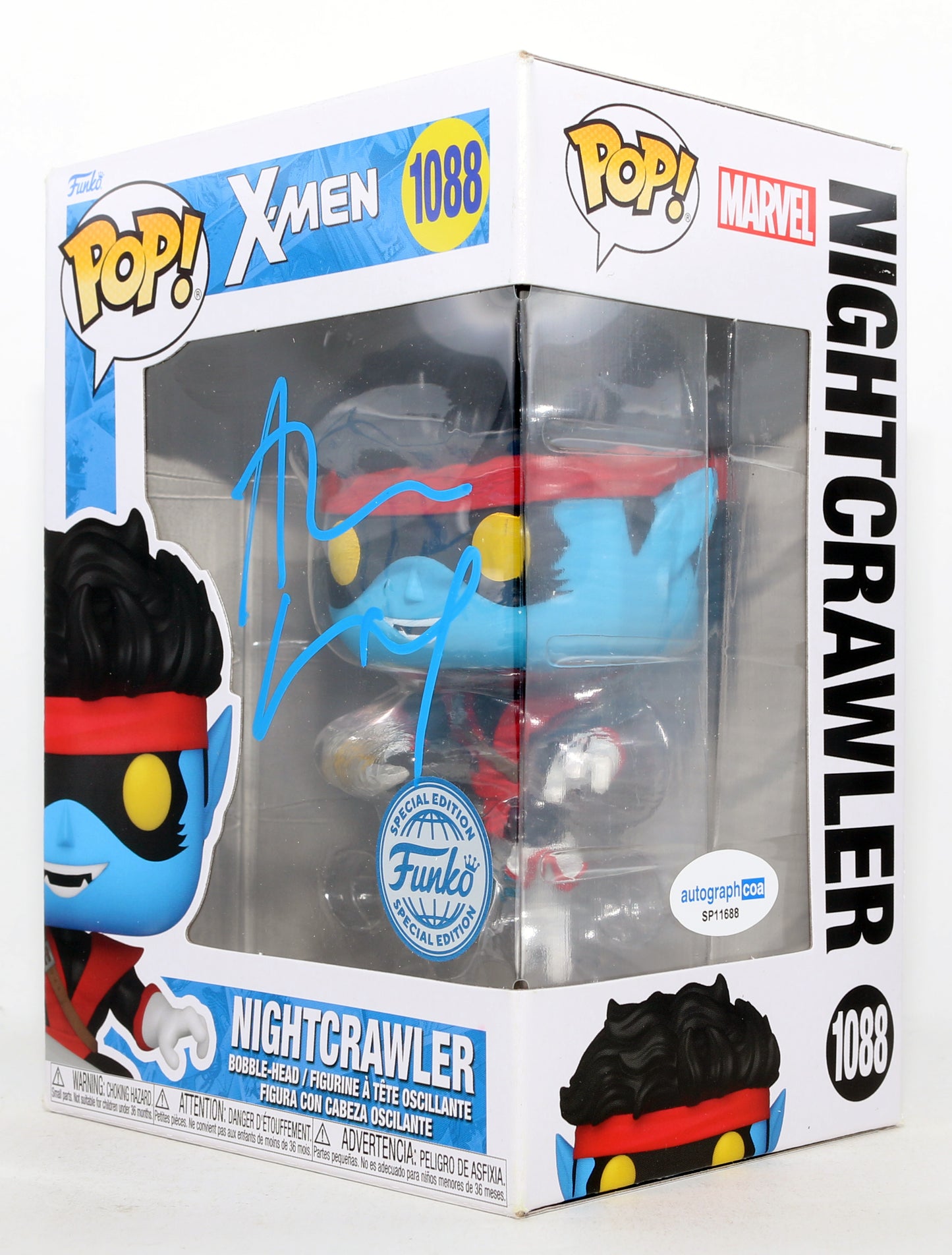 
                  
                    Alan Cumming as Nightcrawler in X2: X-Men United Funko Store Exclusive Signed Funko POP! #1088
                  
                