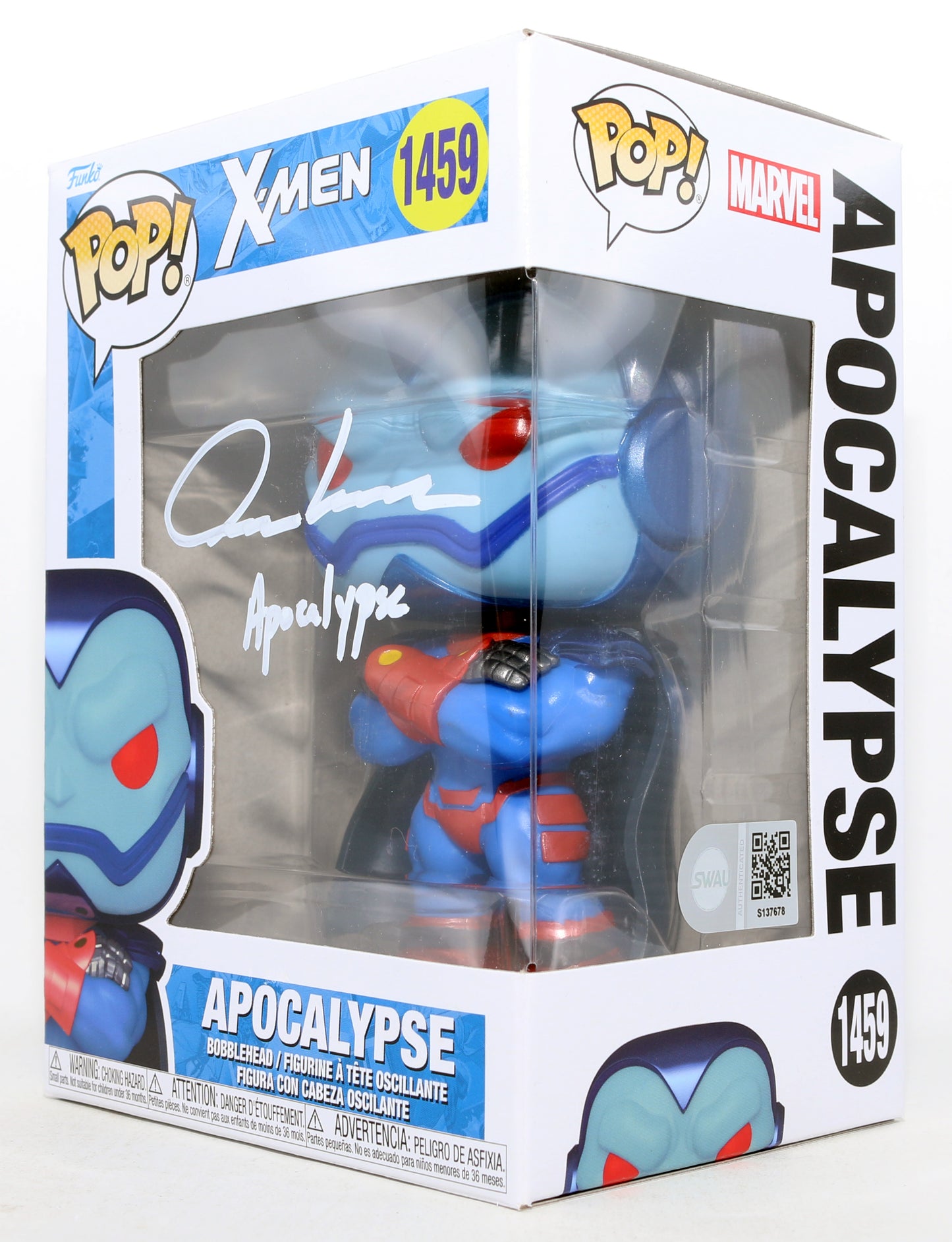 
                  
                    Oscar Isaac as Apocalypse in X-Men: Apocalypse (SWAU) Signed Funko POP! #1459 with Character Name
                  
                