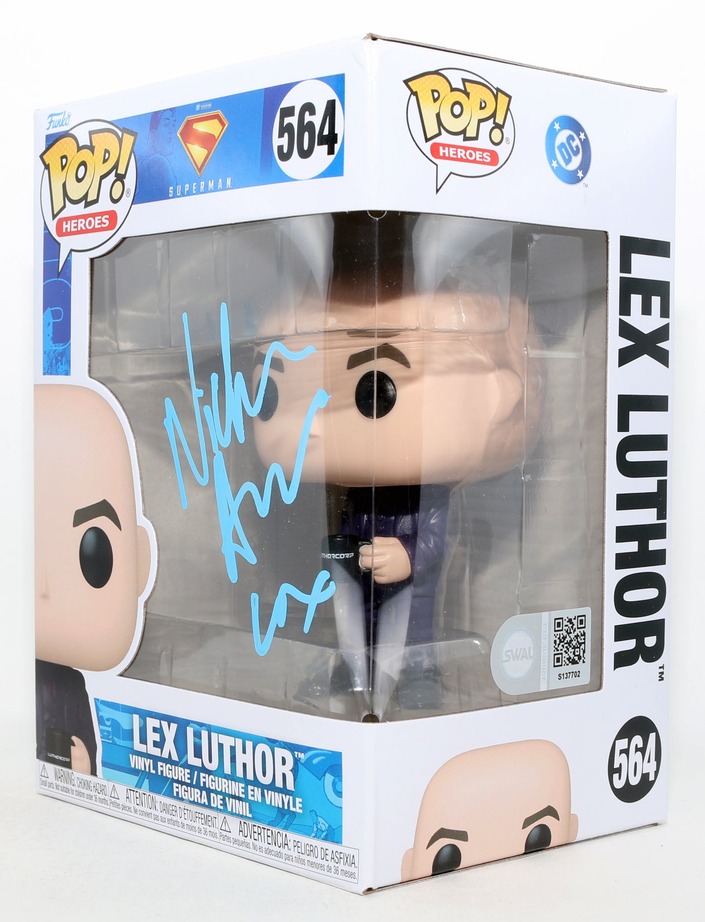
                  
                    Nicholas Hoult as Lex Luthor in James Gunn's Superman (SWAU) Signed Funko POP! #564 with Character Name
                  
                