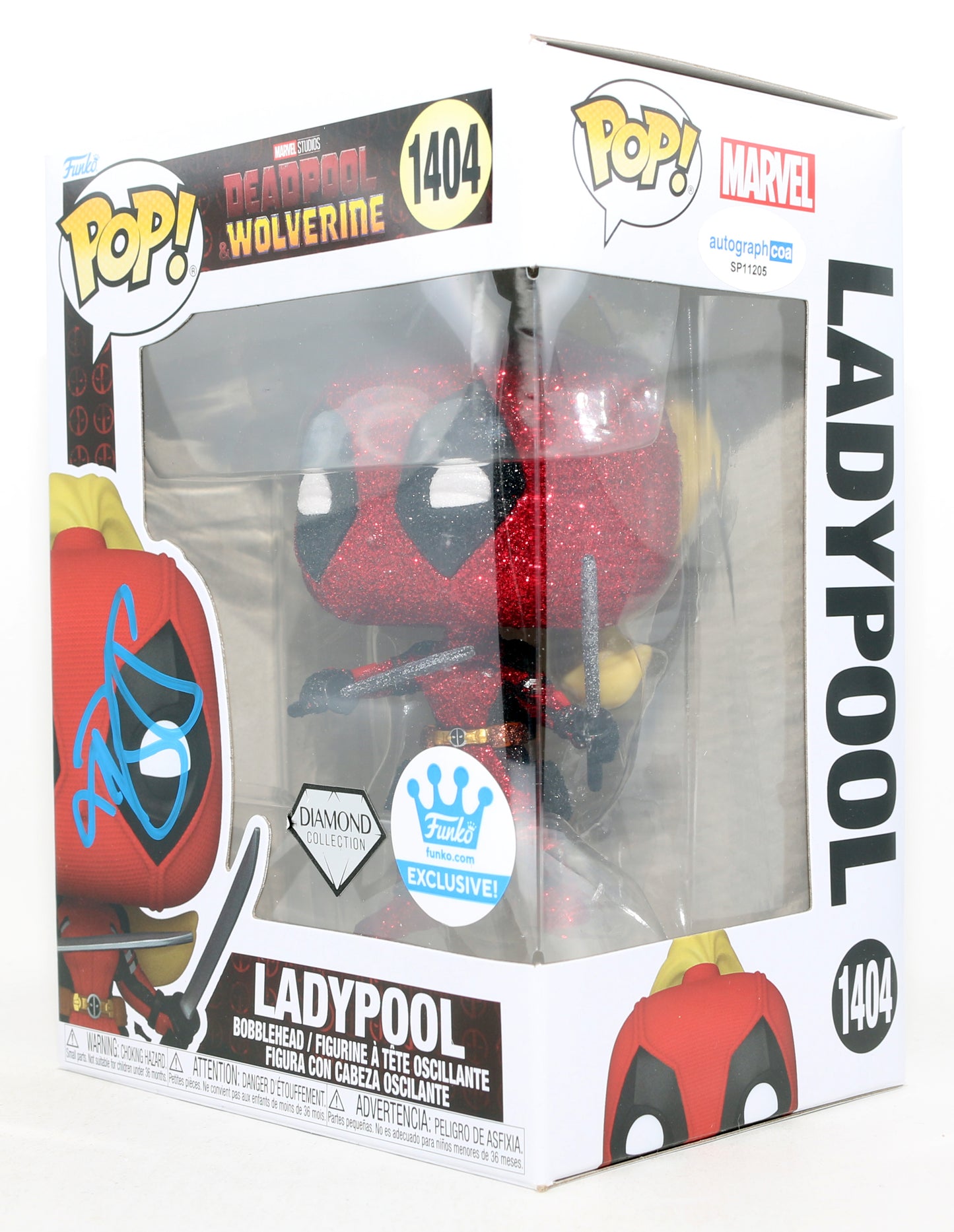 
                  
                    Blake Lively as Ladypool in Deadpool & Wolverine Diamond Edition Funko Store Exclusive Signed Funko POP! #1404
                  
                