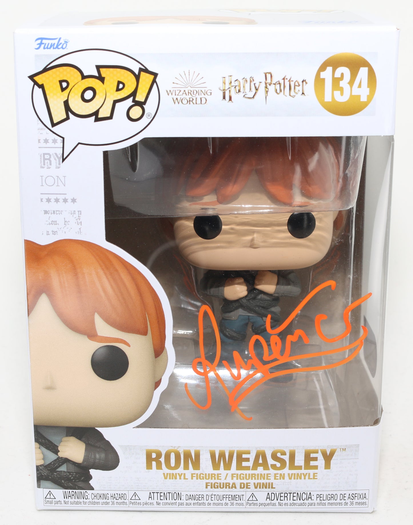 
                  
                    Rupert Grint as Ron Weasley in Harry Potter (SWAU) Signed Funko POP! #134
                  
                