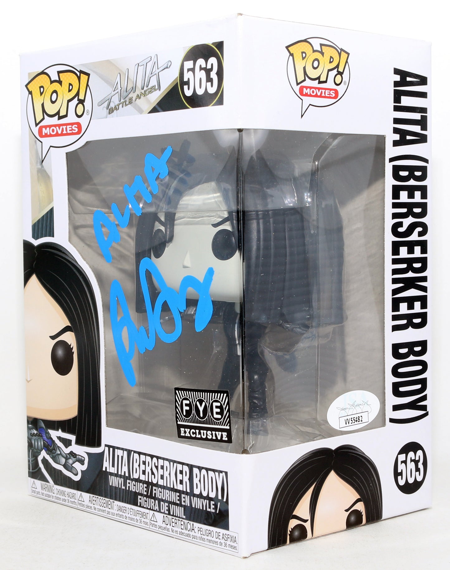
                  
                    Rosa Salazar as Alita (Berserker Body) in Alita: Battle Angel FYE Exclusive (JSA) Signed Funko POP! #563 with Character Name
                  
                