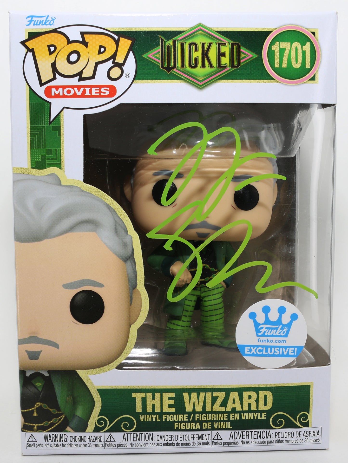 
                  
                    Jeff Goldblum as The Wizard in Wicked Funko Store Exclusive Signed Funko POP! #1701
                  
                