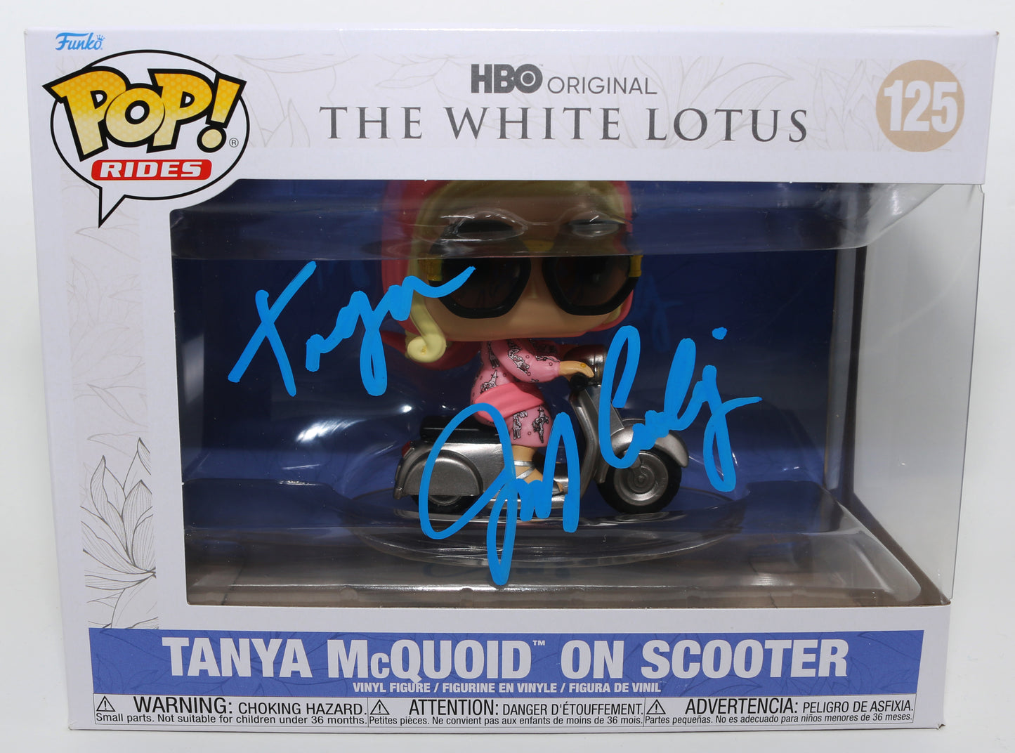 
                  
                    Jennifer Coolidge as Tanya McQuoid in The White Lotus Signed Oversized Funko POP! #125 with Character Name
                  
                