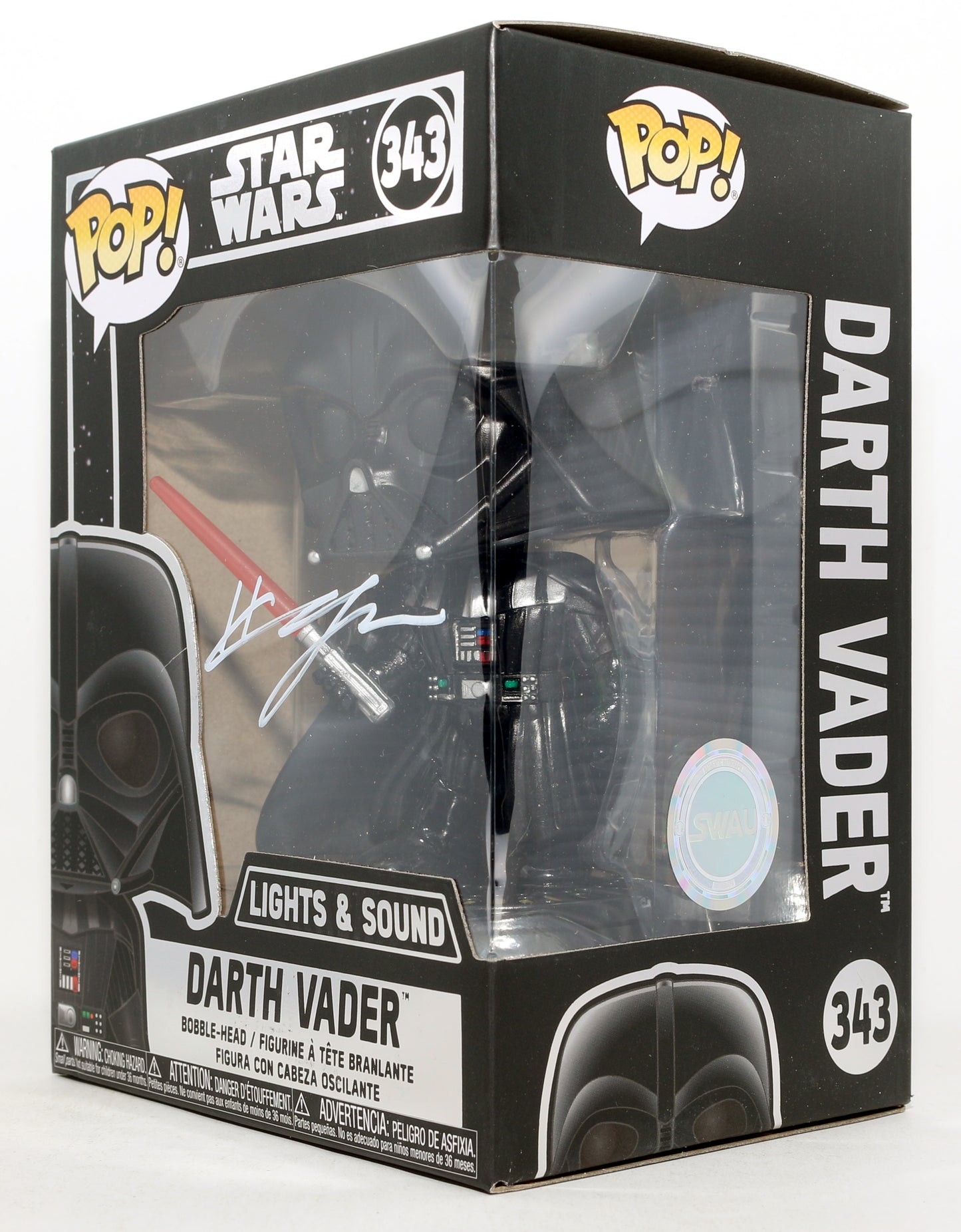 
                  
                    Hayden Christensen as Darth Vader in Star Wars (SWAU) Signed Funko POP! #343
                  
                