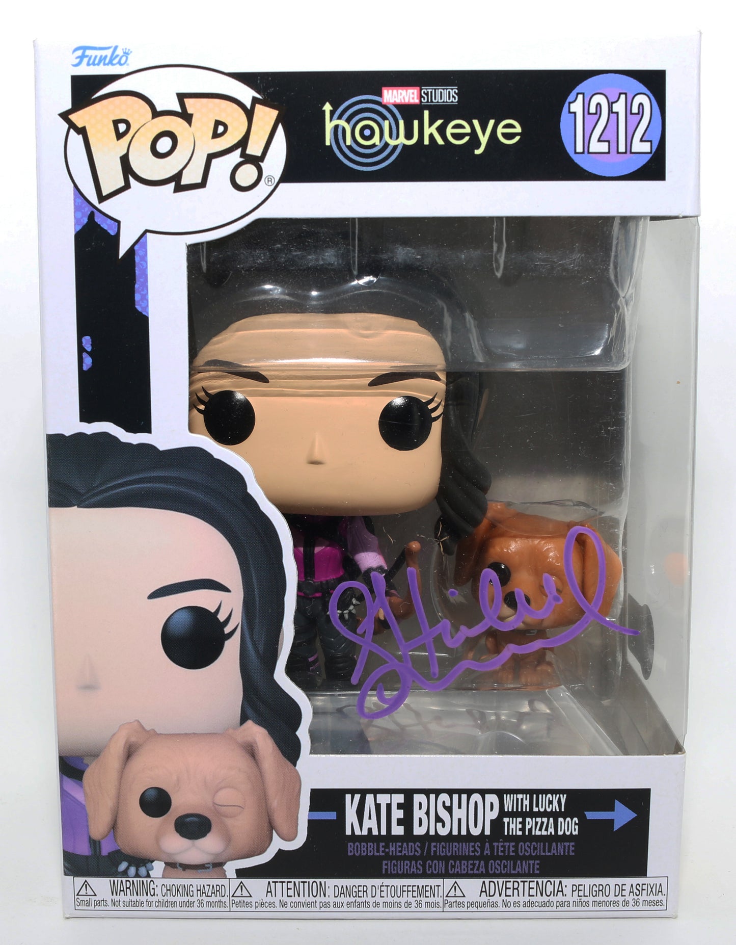 
                  
                    Hailee Steinfeld as Kate Bishop in Hawkeye (Beckett) Signed Funko POP! #1212
                  
                
