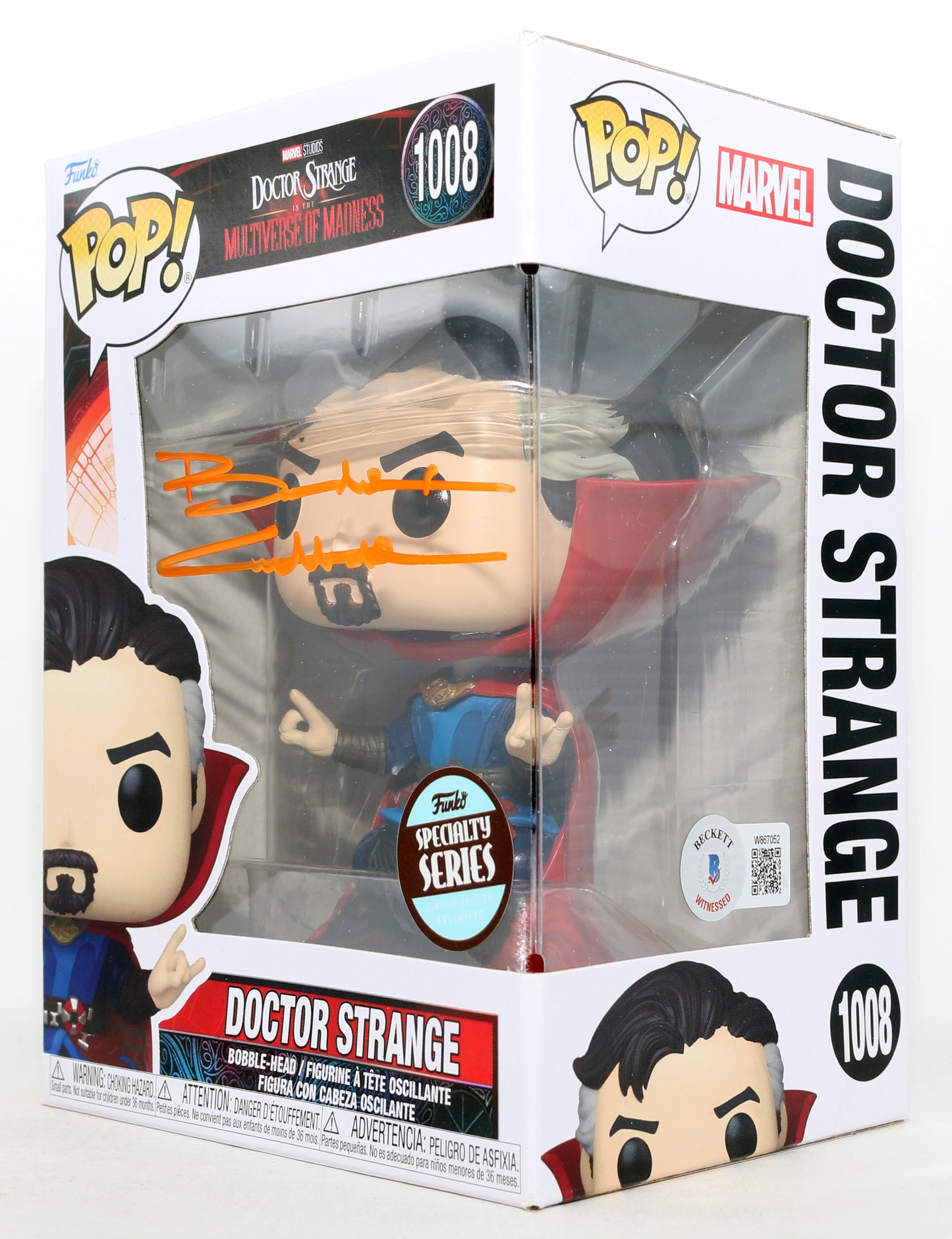 
                  
                    Benedict Cumberbatch as Doctor Strange in Doctor Strange in the Multiverse of Madness Specialty Series (Beckett) Signed Funko POP! #1008
                  
                