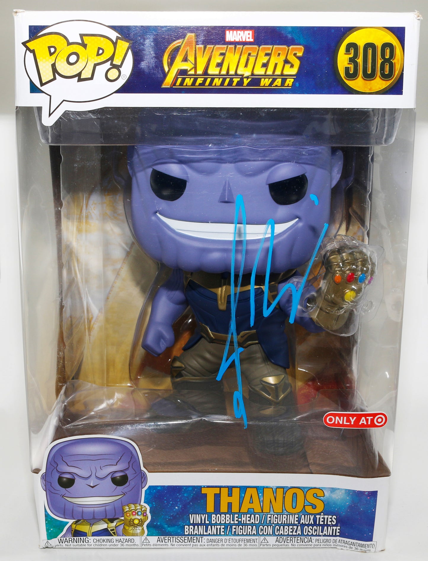 
                  
                    Josh Brolin as Thanos in Avengers: Infinity War Target Exclusive Signed 10" Funko POP! #308
                  
                